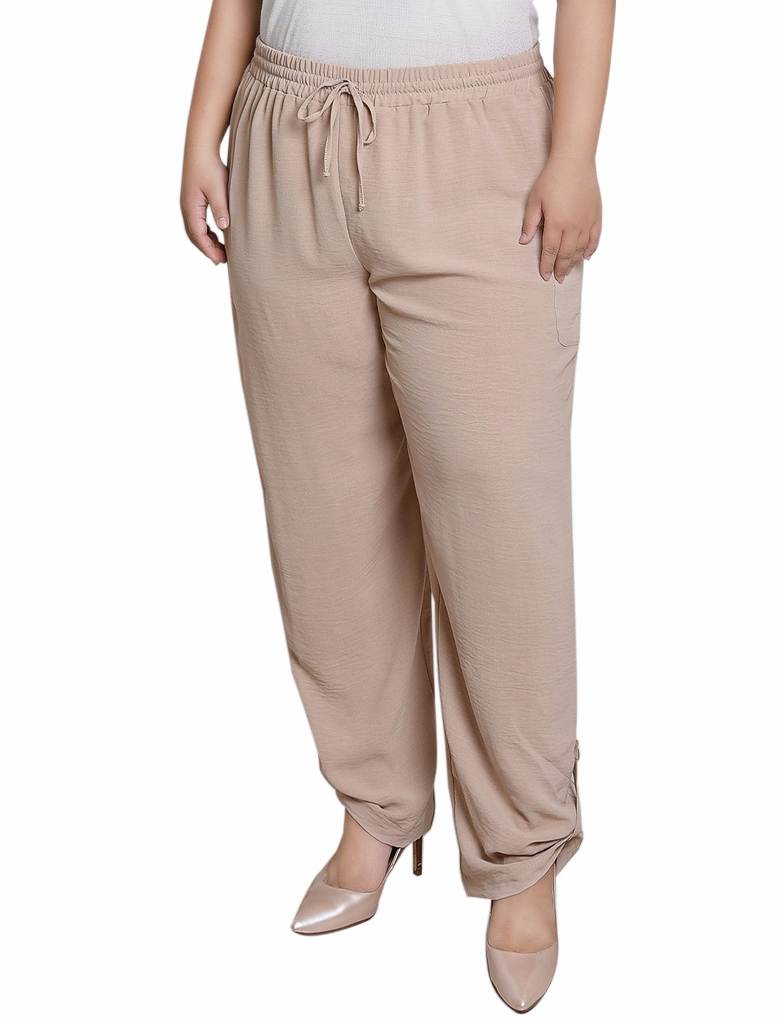 Plus Size Pull on Cargo Pants thumbnail 2