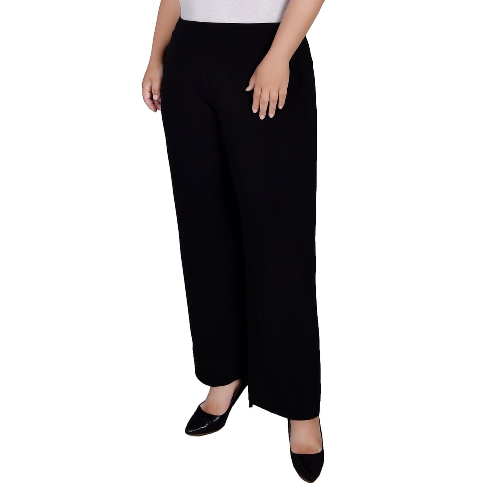 Plus Size Wide Waistband Palazzo Pants thumbnail 3