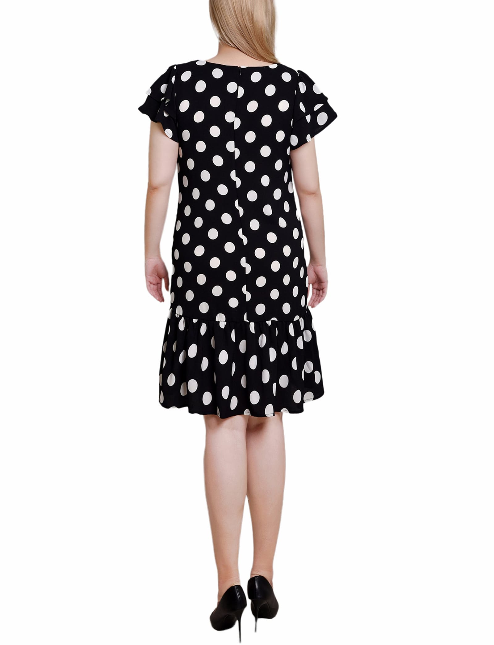 Double Layer Flutter Sleeve Dress thumbnail 4