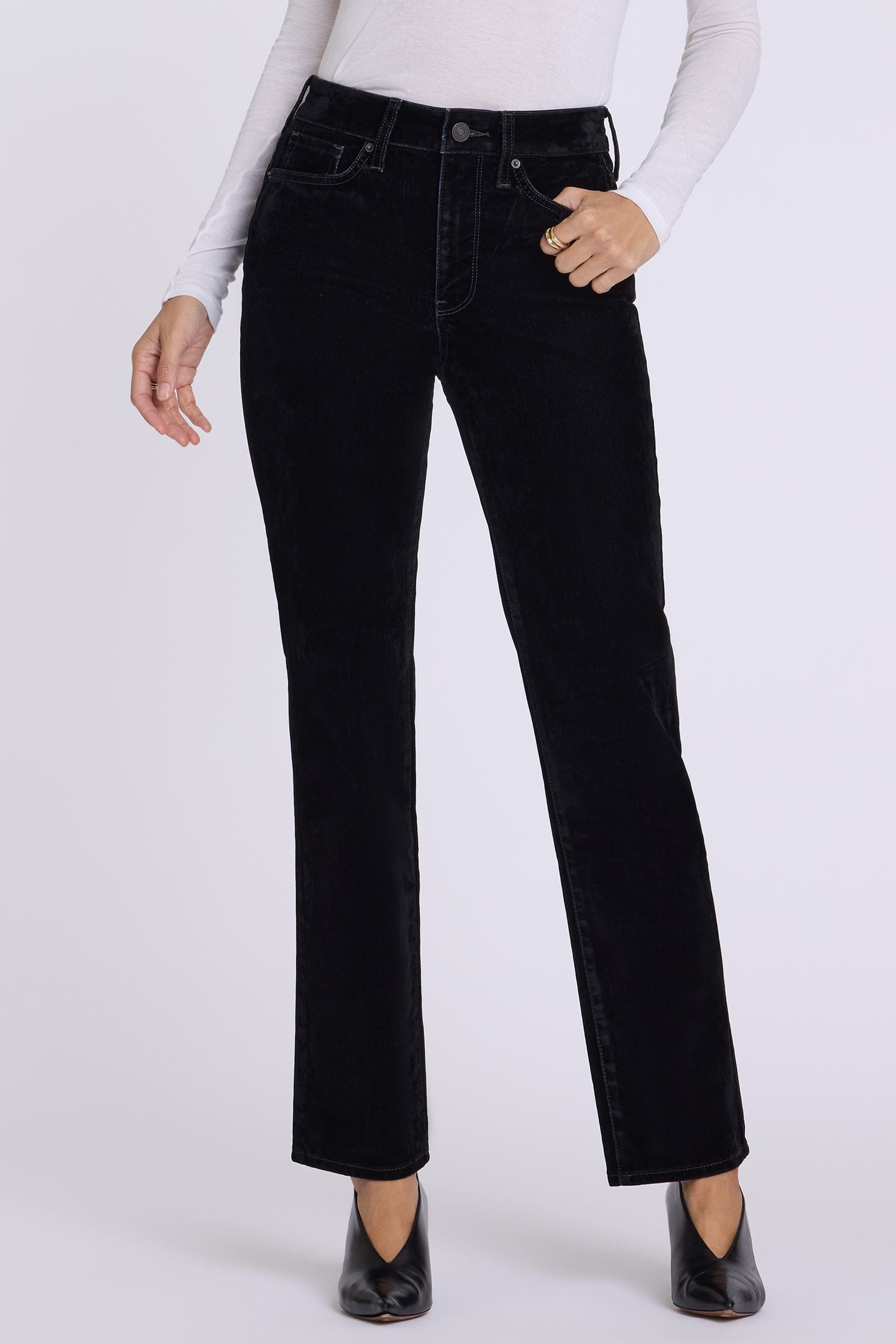 Flocked Marilyn Straight Jeans thumbnail 4