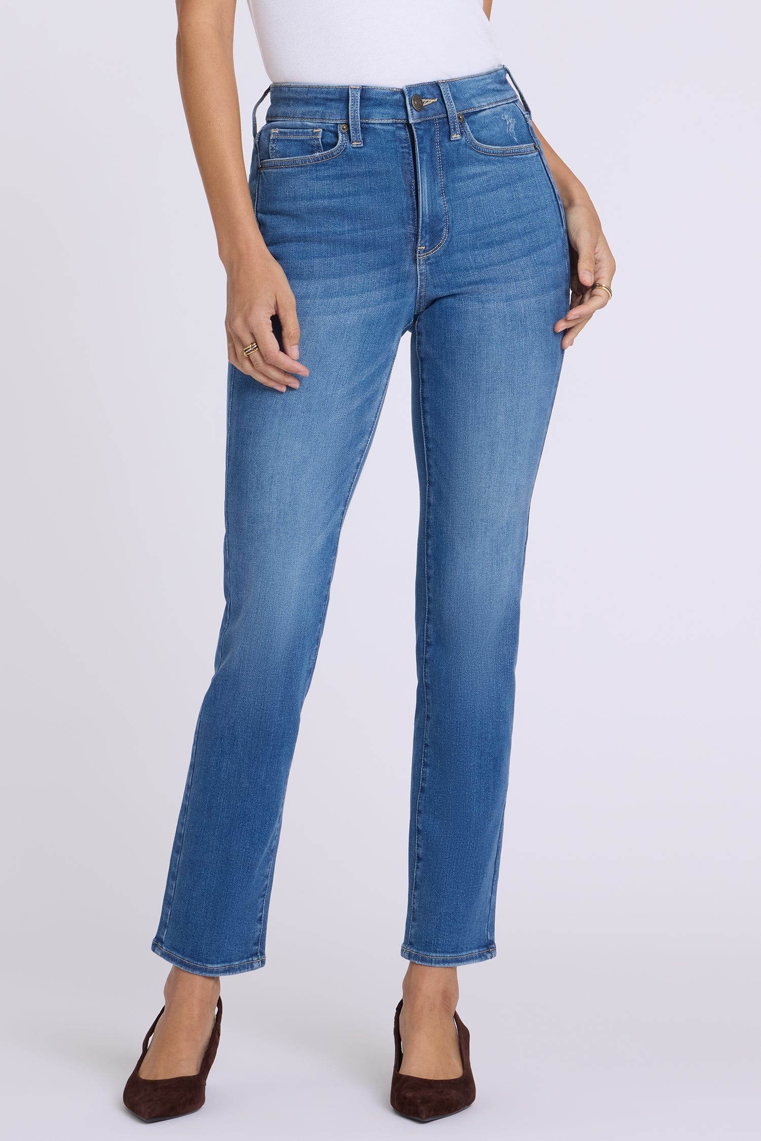 Sheri Slim Straight Jeans in Petite thumbnail 4