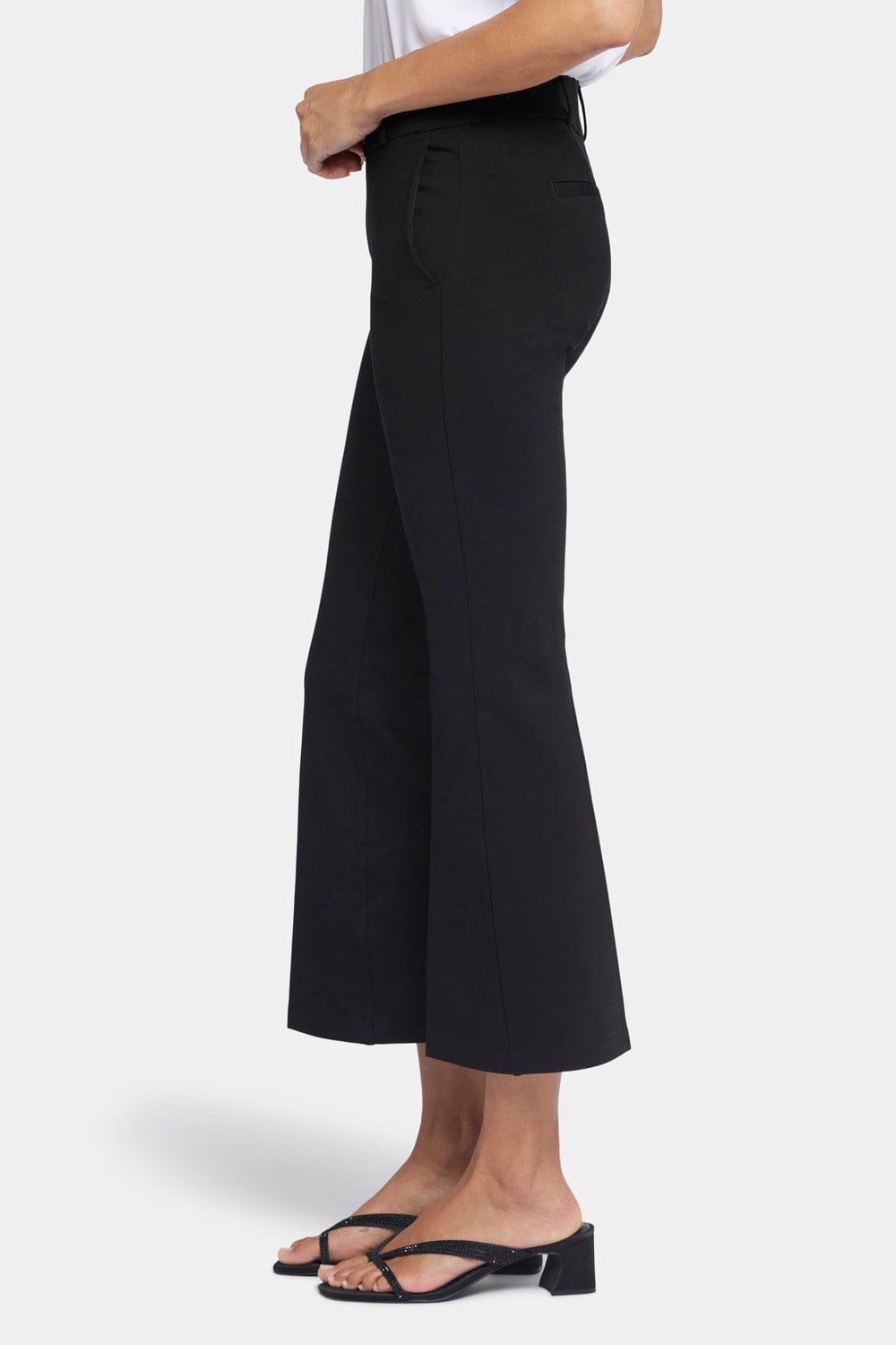 Pull-on Flared Ankle Trouser Pants thumbnail 3