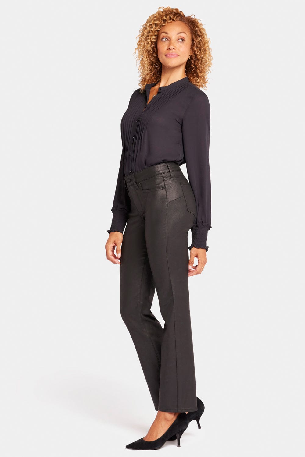 Uplift Coated Marilyn Straight Jeans thumbnail 5