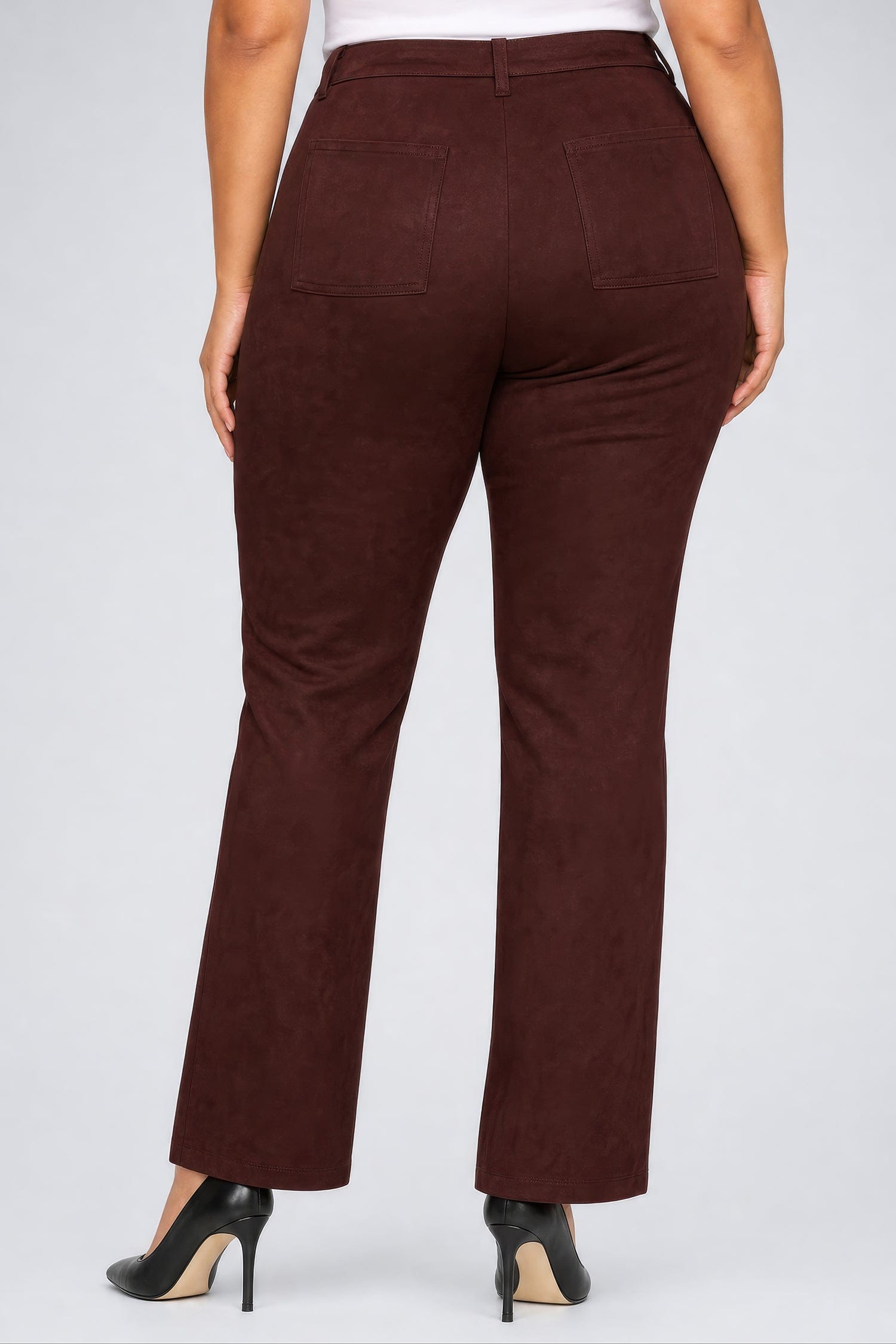 Faux Suede Marilyn Straight Pants in Plus Size thumbnail 2