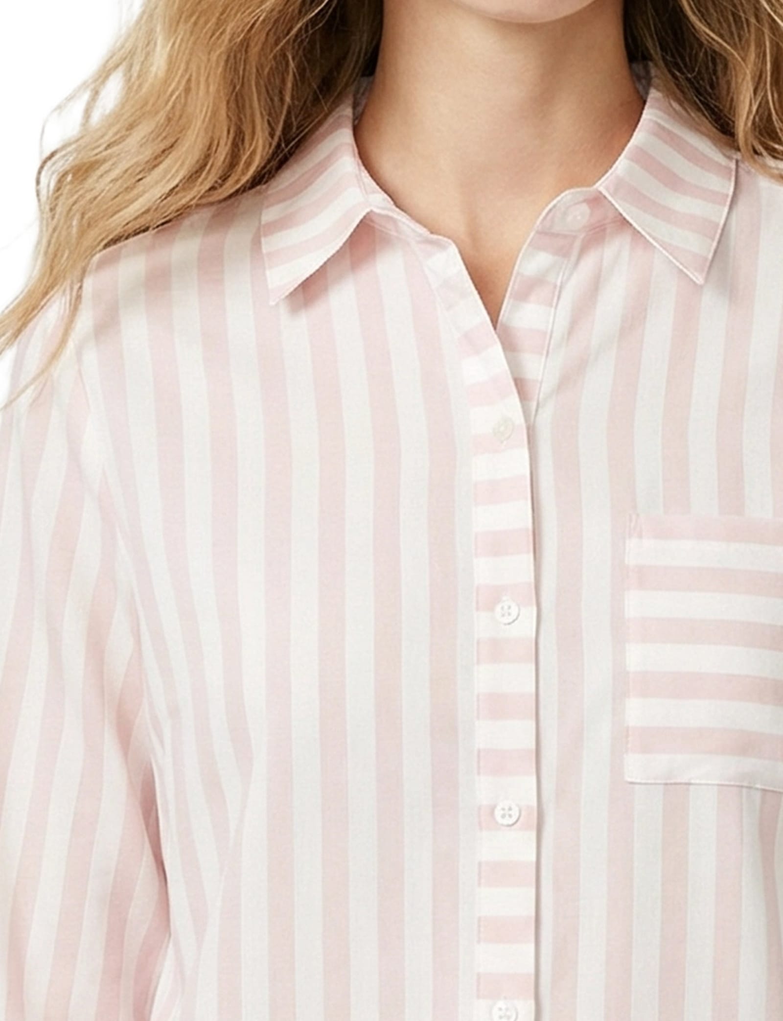 Long Sleeve Blouse with Chest Pocket thumbnail 2