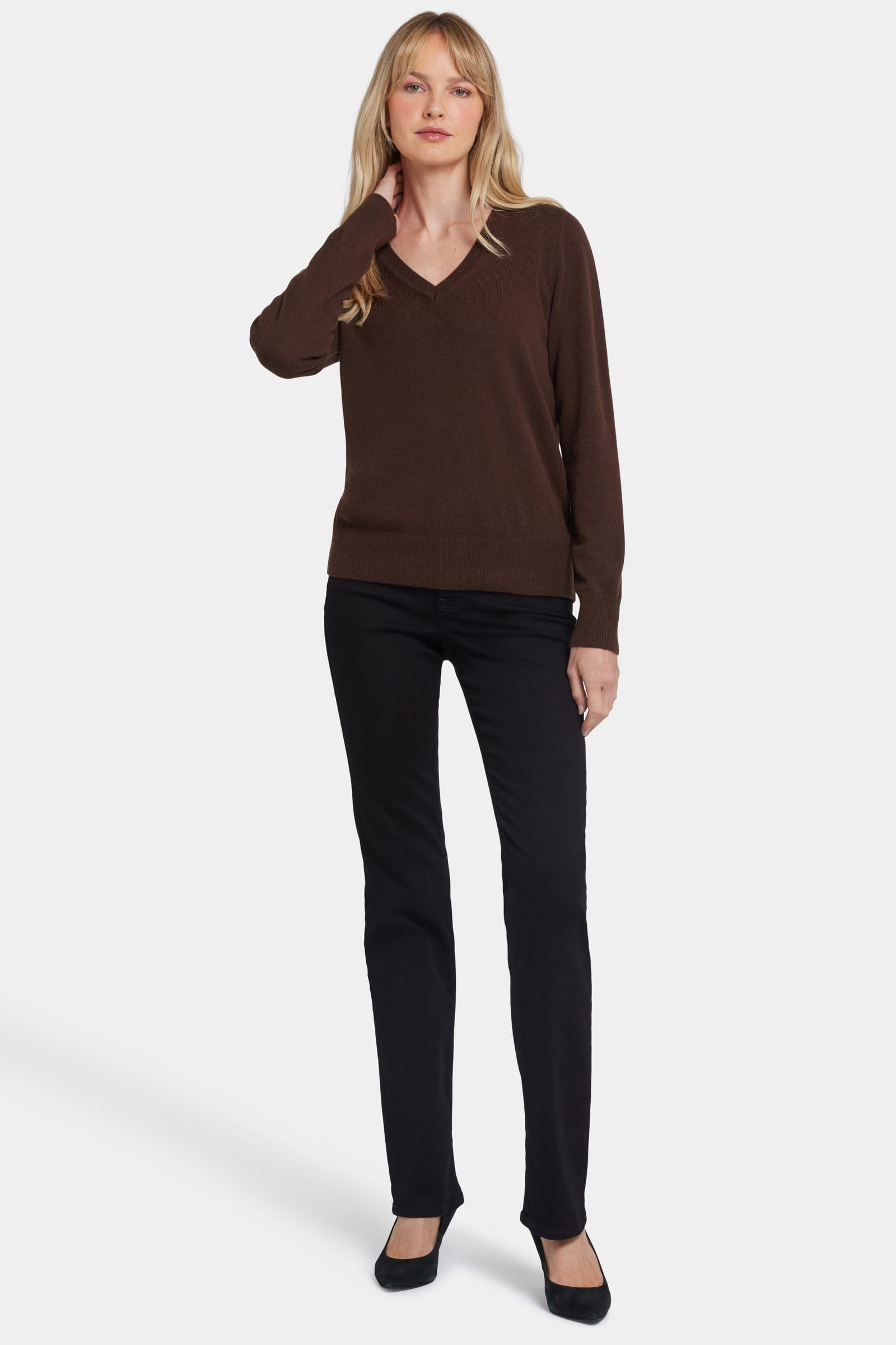 Cashmere Classic V-Neck Sweater thumbnail 5