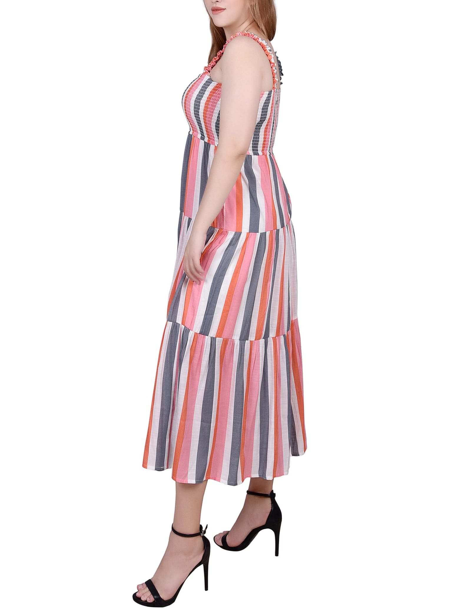 Petite Smocked-Bodice Tiered Dress thumbnail 4