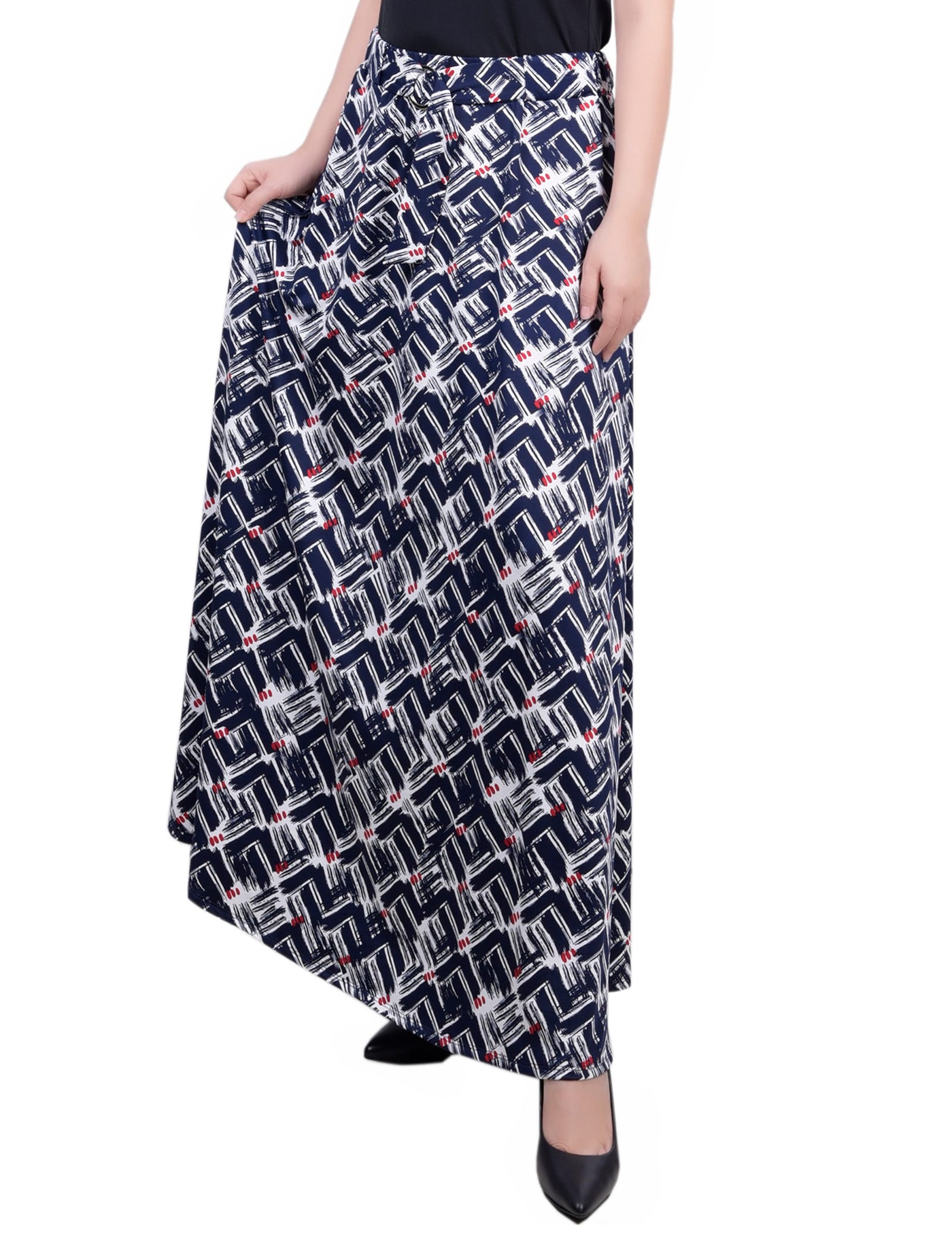 Ring Detail Midi-Length Skirt thumbnail 3