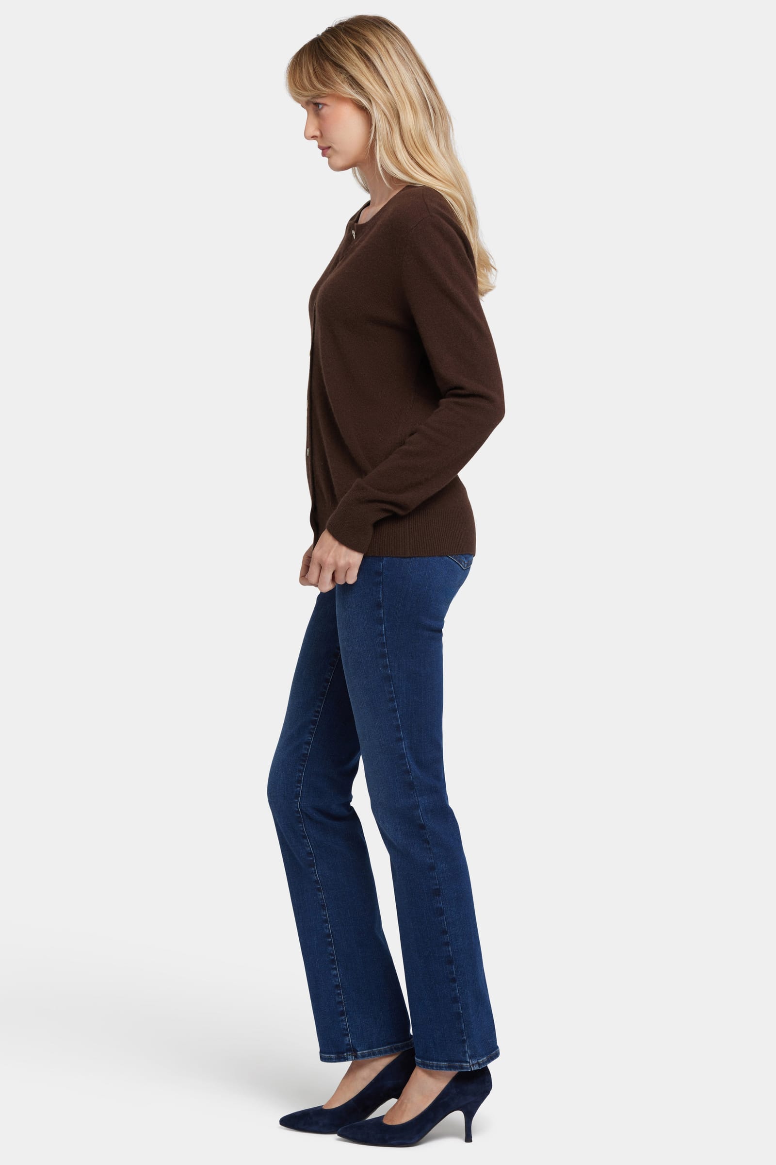 Cashmere Crewneck Cardigan thumbnail 3