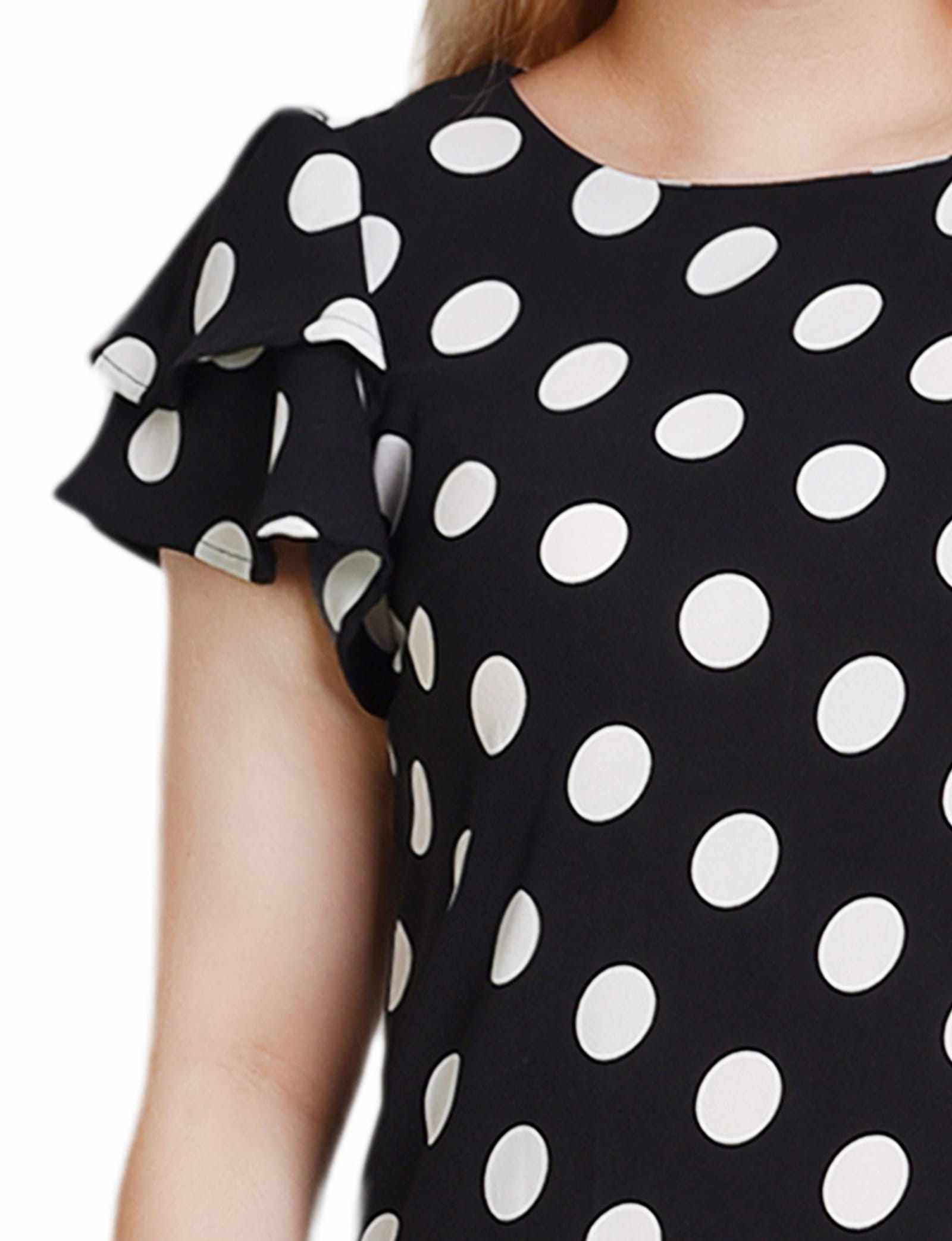 Double Layer Flutter Sleeve Dress thumbnail 3