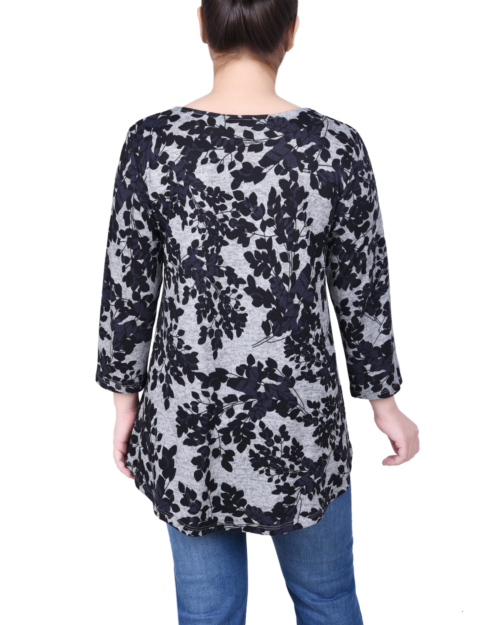 Petite 3/4 Sleeve 3-Ring Top thumbnail 3