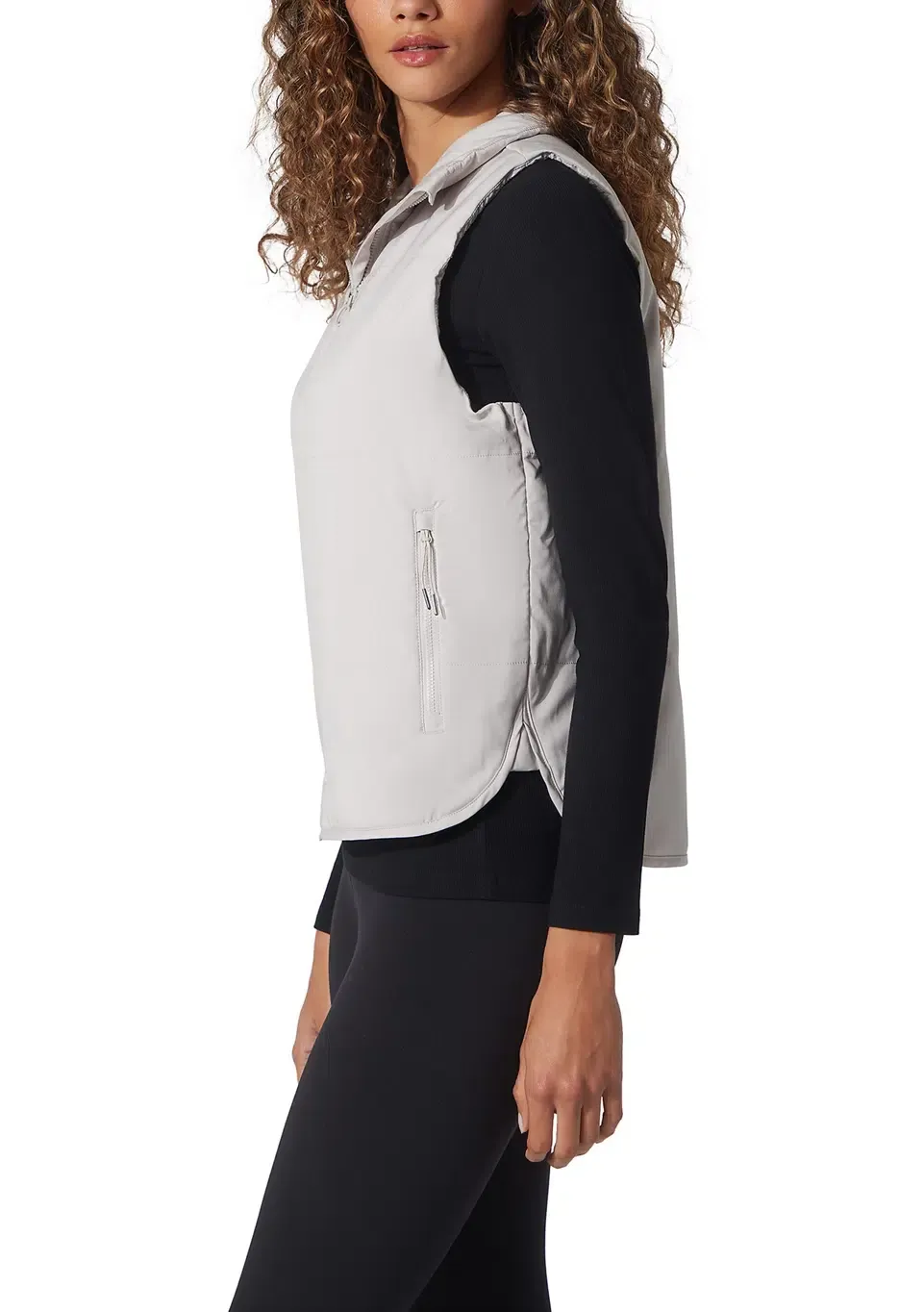 Recycled Below Zero Puffer Vest with Pockets thumbnail 3