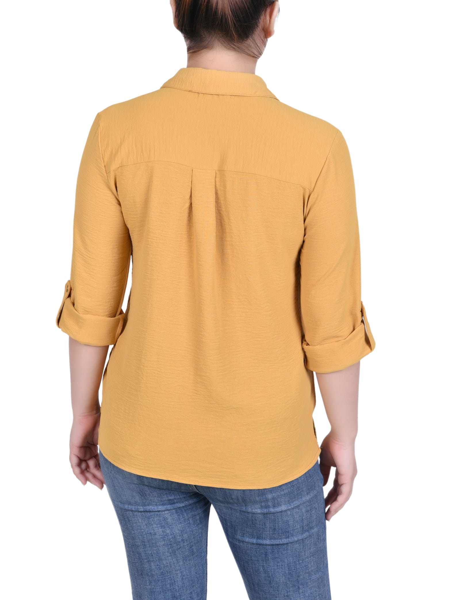 Long Sleeve Roll Tab Blouse thumbnail 4