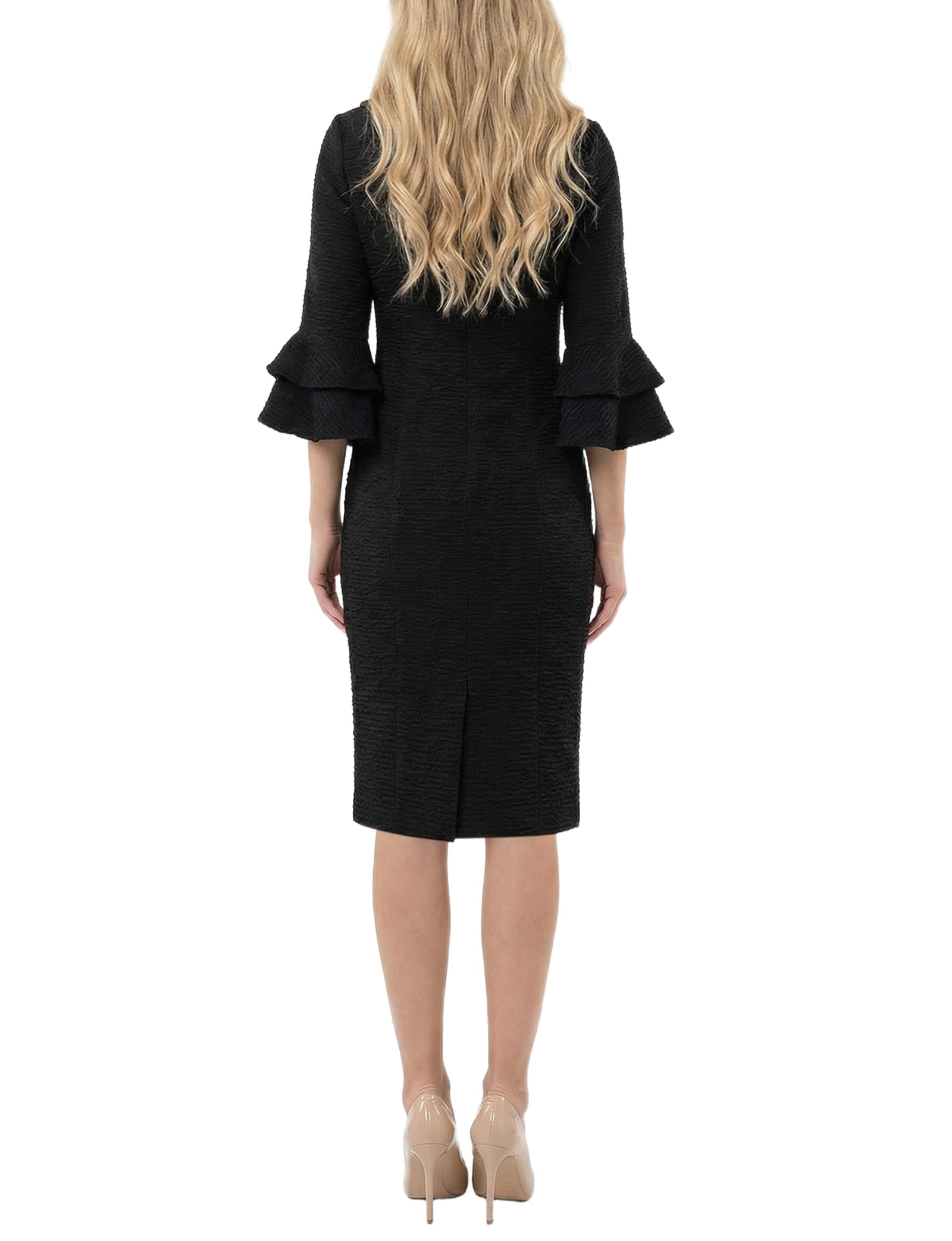 Petite Cropped Long Sleeve Crepe Jacket thumbnail 5