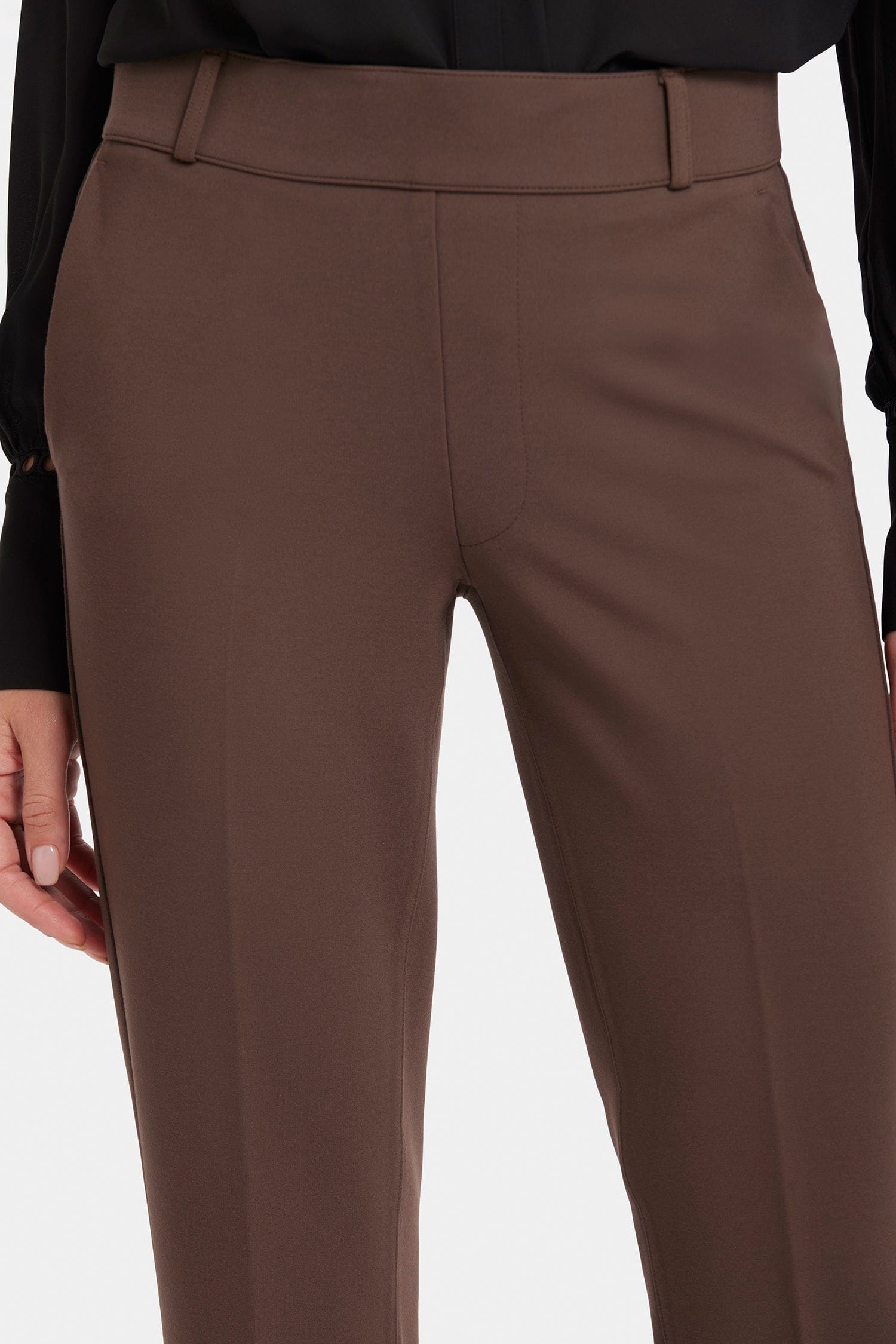 Pull-on Flared Trouser Pants in Petite thumbnail 5