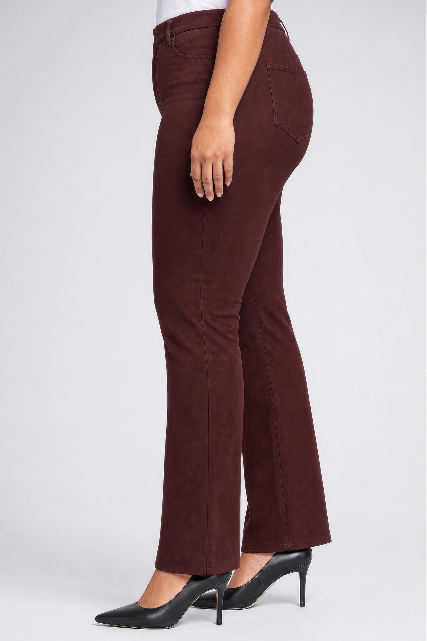 Faux Suede Marilyn Straight Pants in Plus Size thumbnail 3