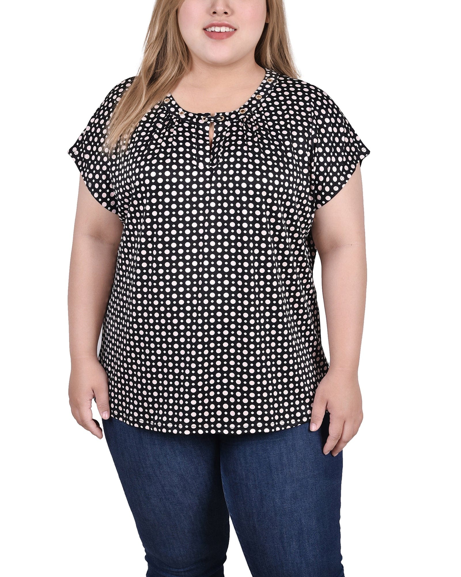 Black White Pink Dot / 1x