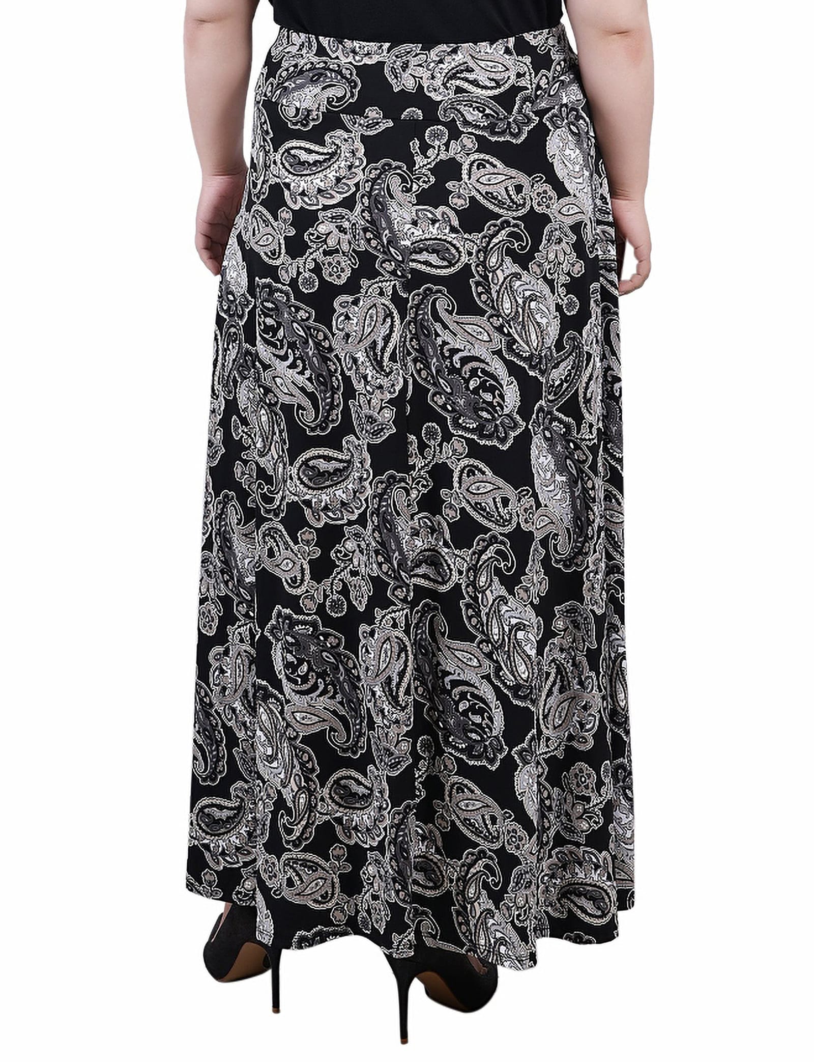 Plus Size Maxi Skirt with Sash Waist Tie thumbnail 2