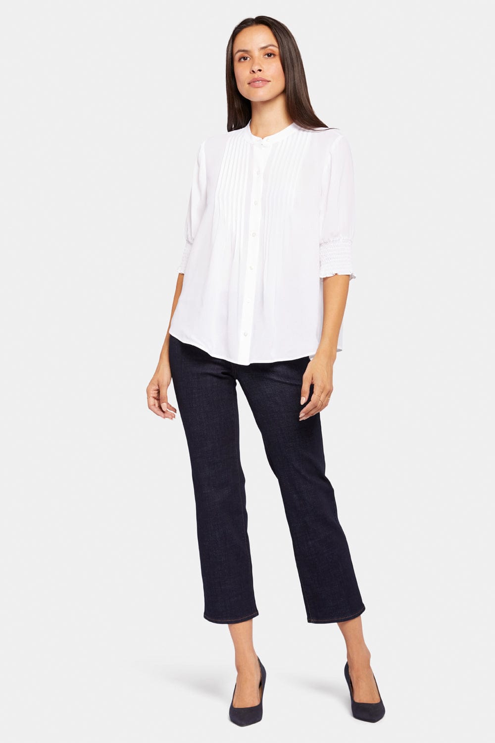 Pleated Short Sleeved Blouse thumbnail 6