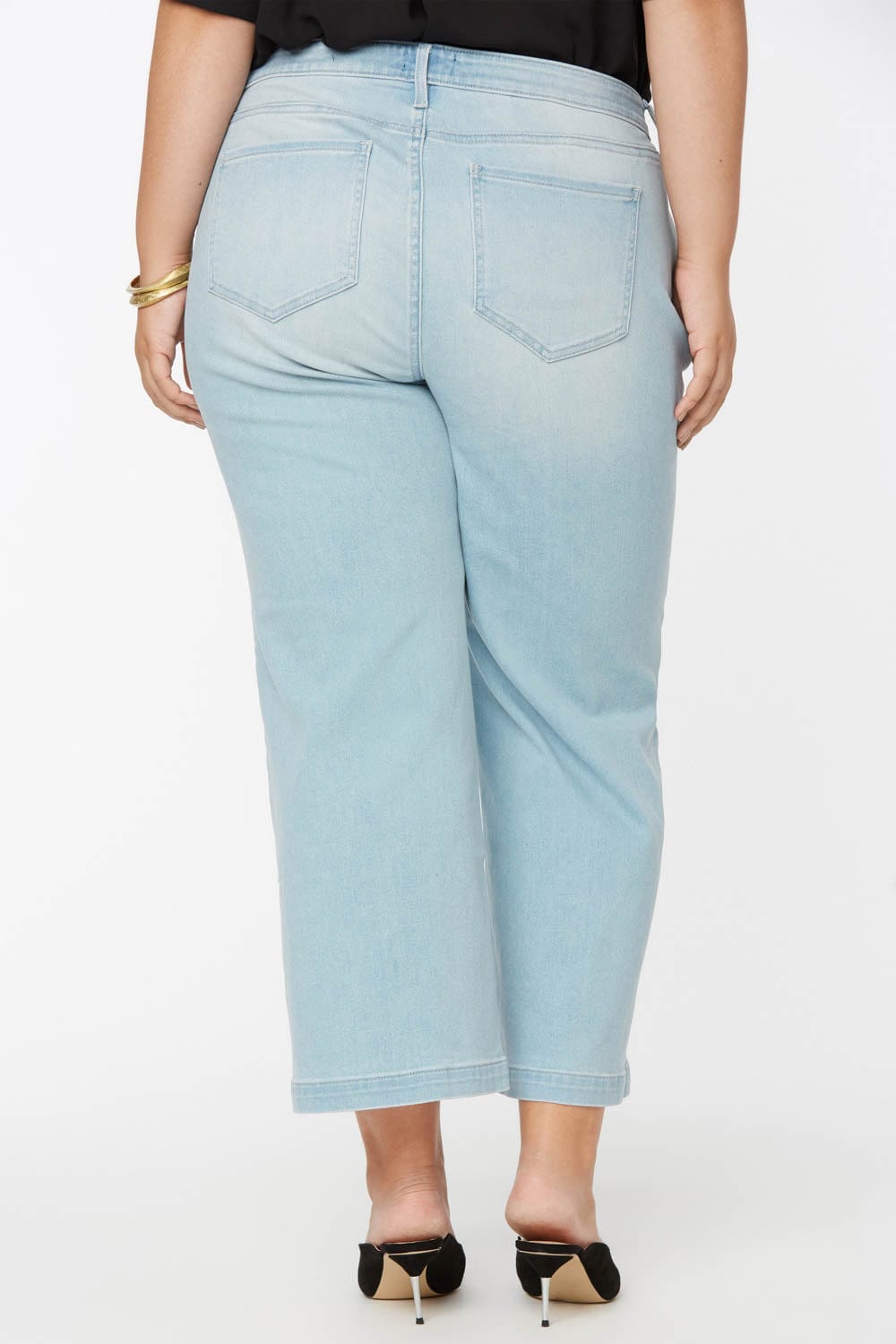 Teresa Wide Leg Ankle Jeans in Plus Size thumbnail 2