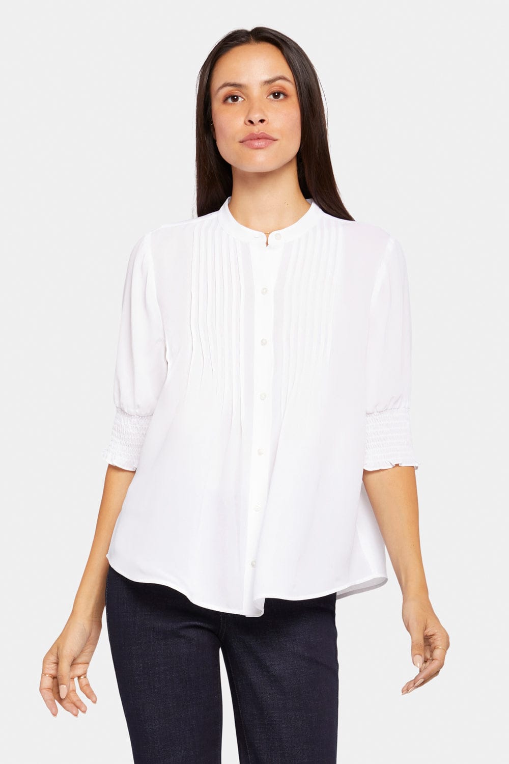 Pleated Short Sleeved Blouse thumbnail 5