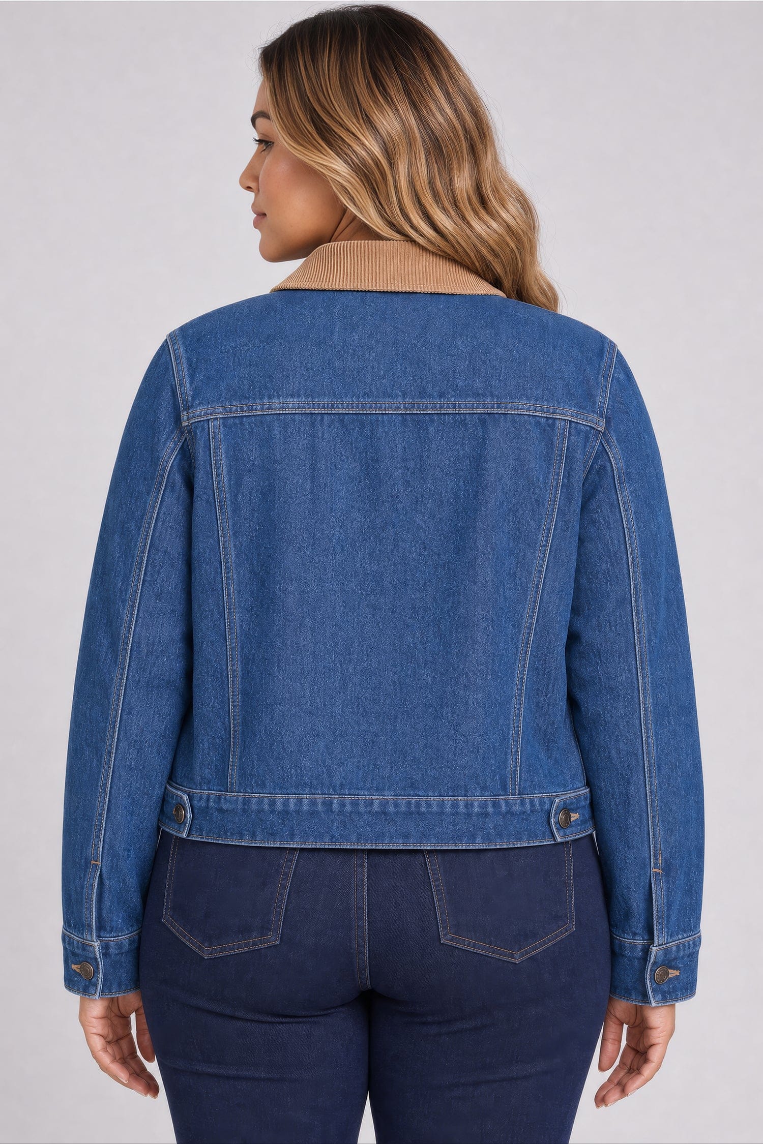 Denim Jacket in Plus Size thumbnail 3
