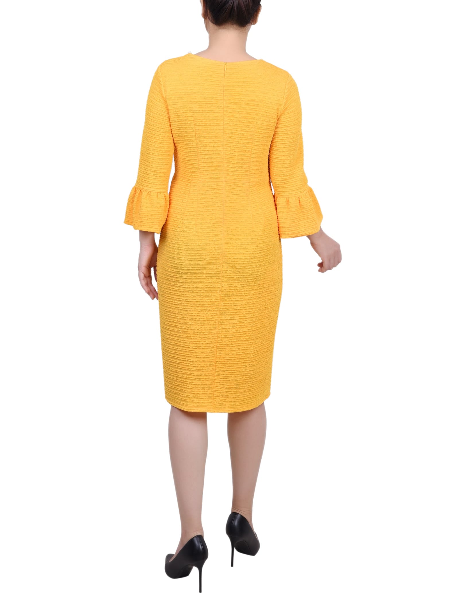 Petite 3/4 Sleeve Pearl Detail Dress thumbnail 4