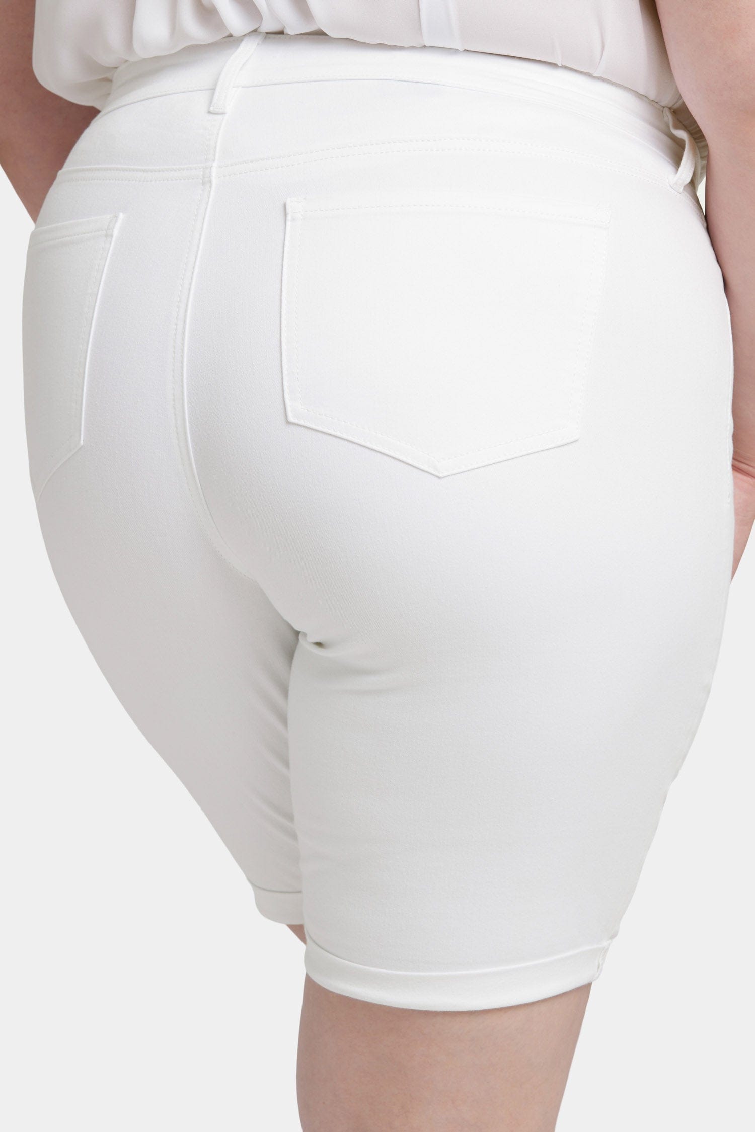Briella 11 Inch Denim Shorts in Plus Size thumbnail 4