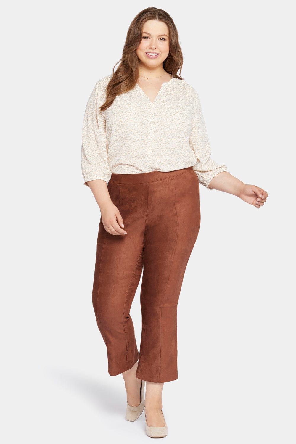 Slim Bootcut Pull-on Pants in Plus Size thumbnail 4