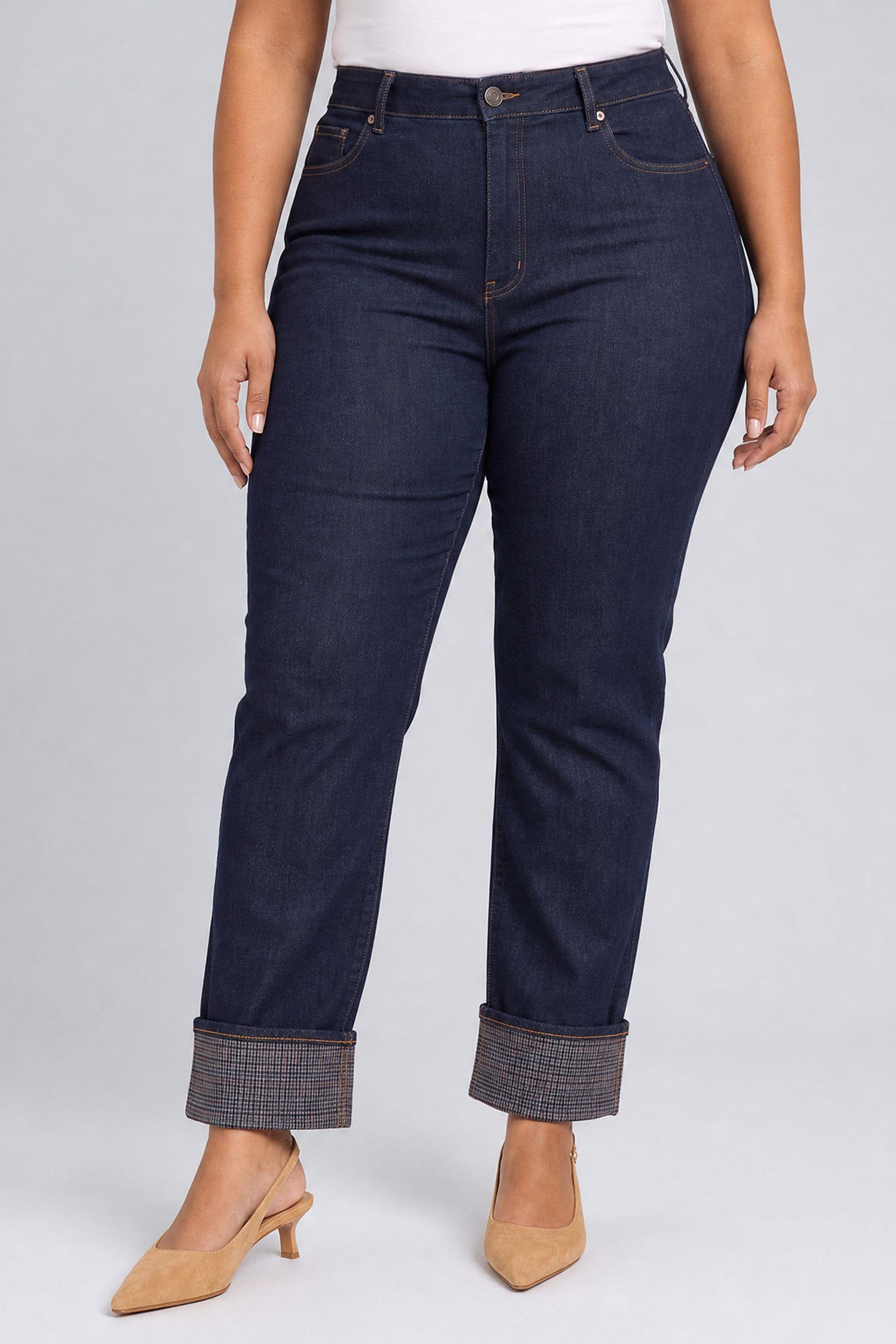 Kasey Stovepipe Ankle Jeans in Plus Size thumbnail 3