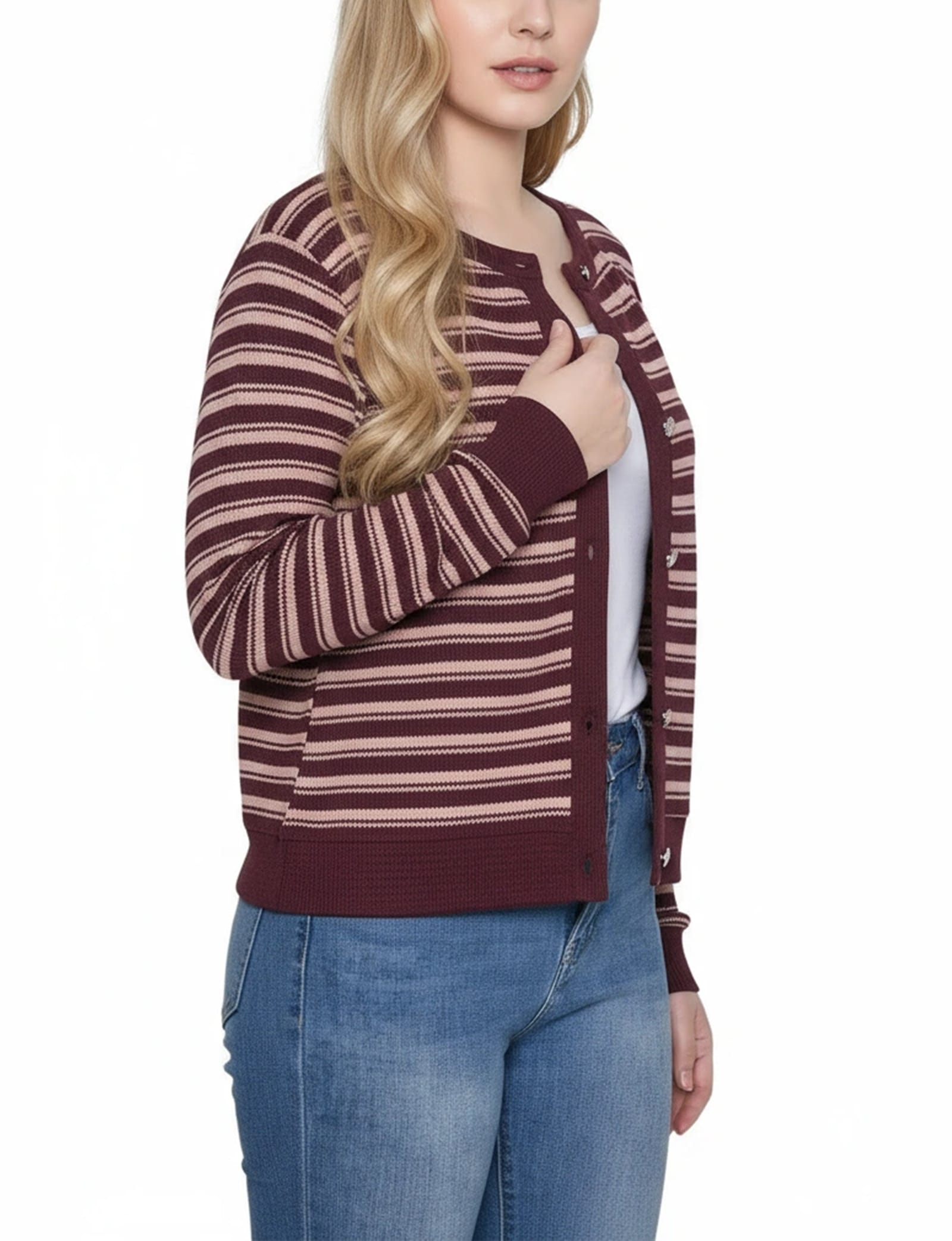 Petite Long Sleeve Ribbed Cardigan thumbnail 2