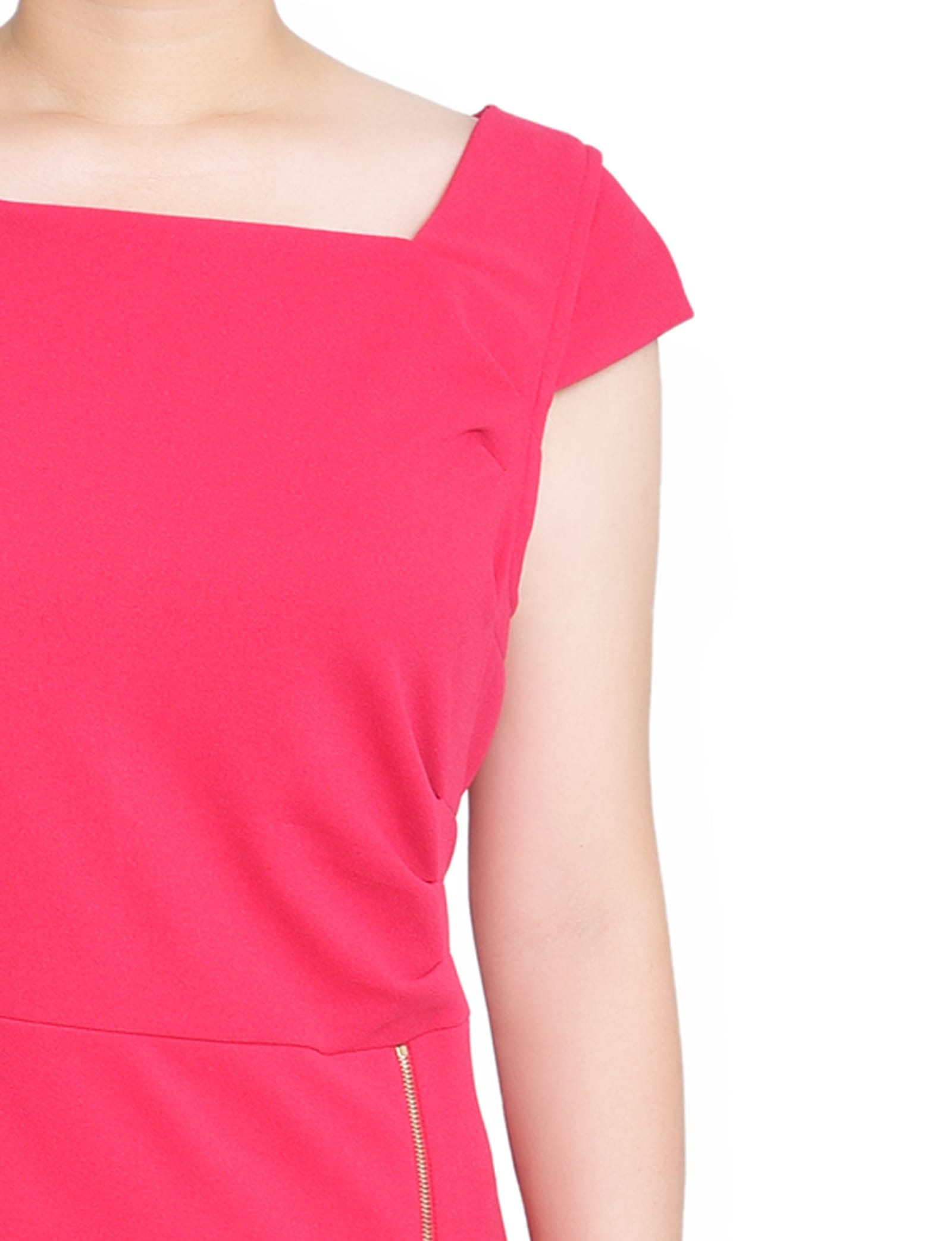 Petite Cap Sleeve Exposed Zipper Dress thumbnail 3
