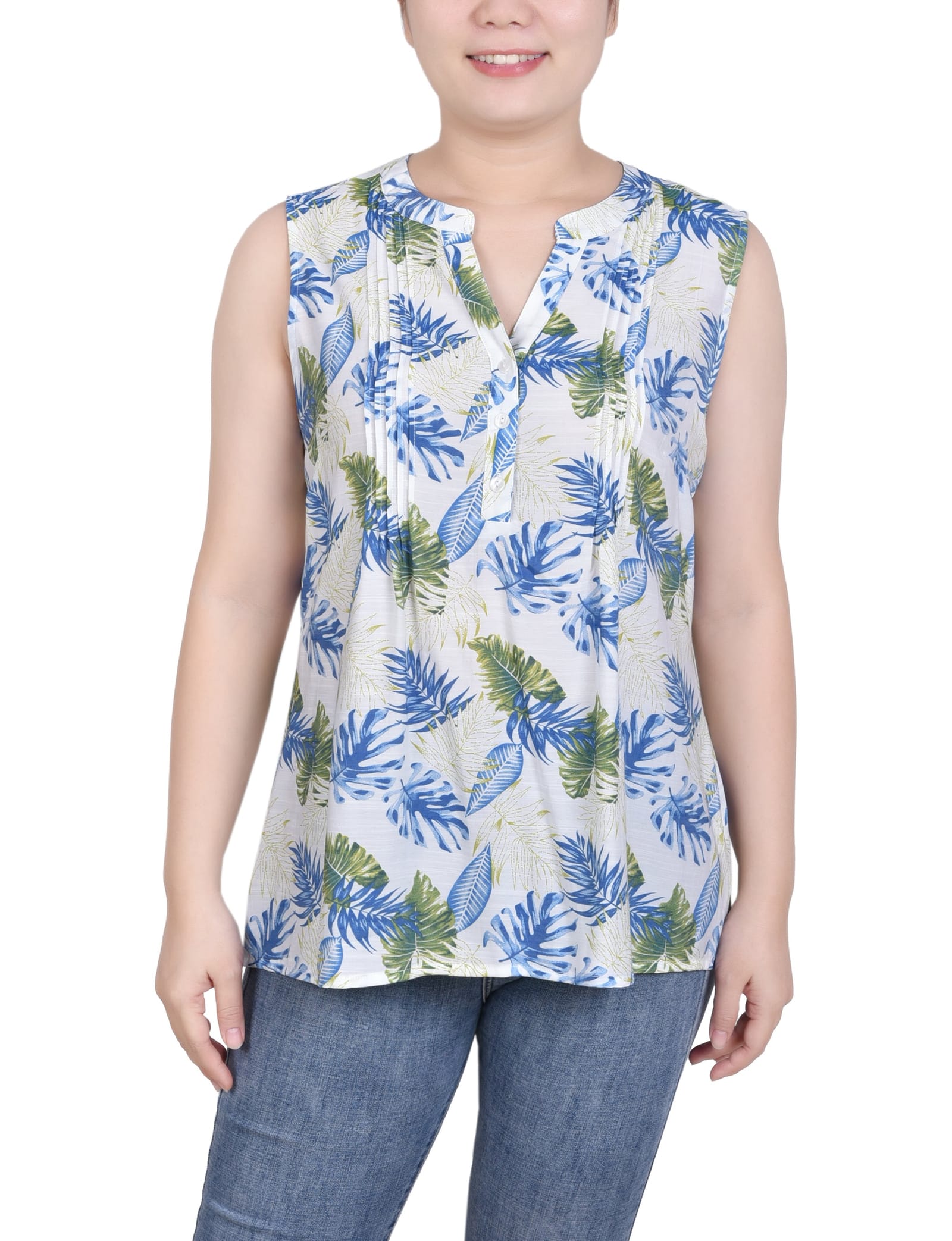 Ivory Tropical Leaves / M