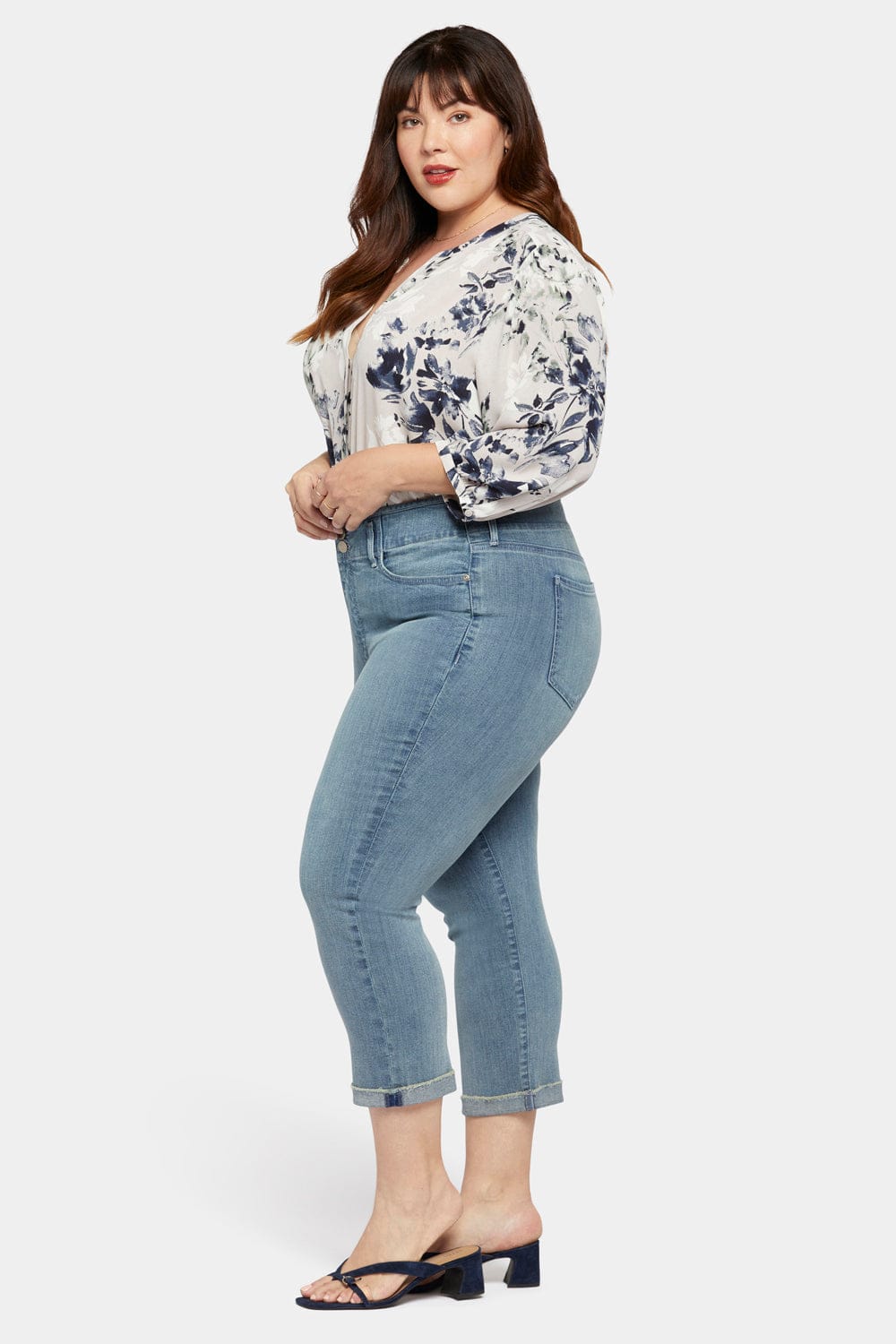 Chloe Capri Jeans in Plus Size thumbnail 5