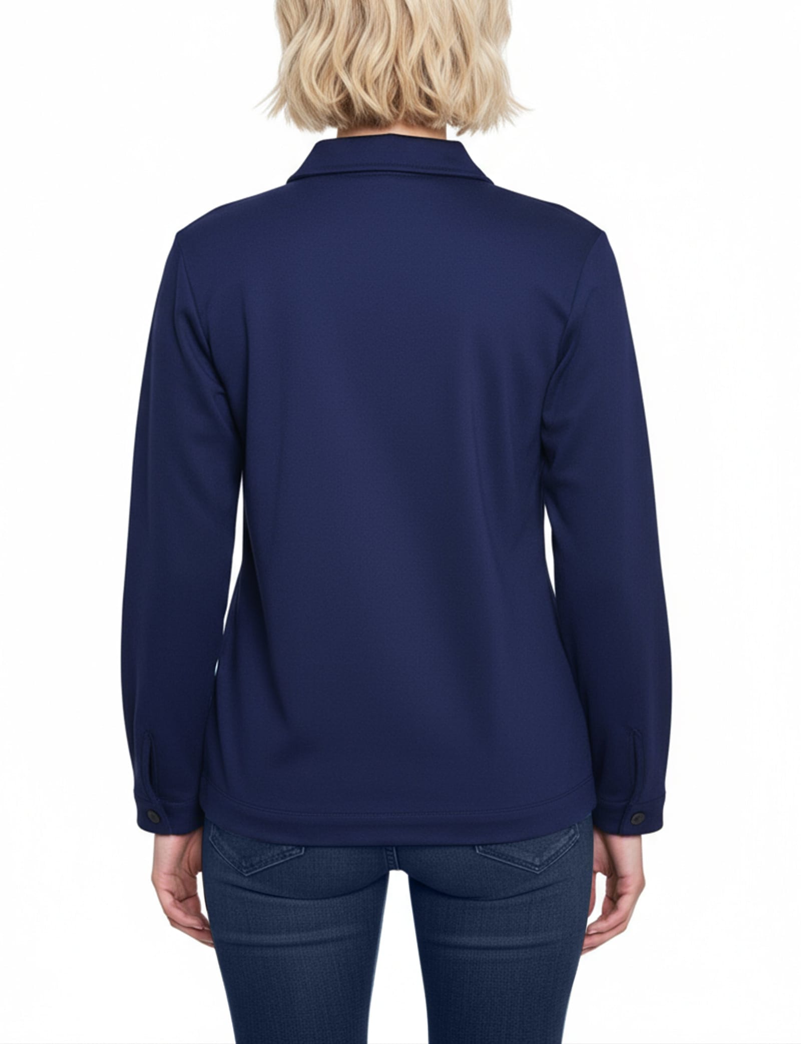 Petite Long Sleeve Ponte Cropped Jacket thumbnail 2