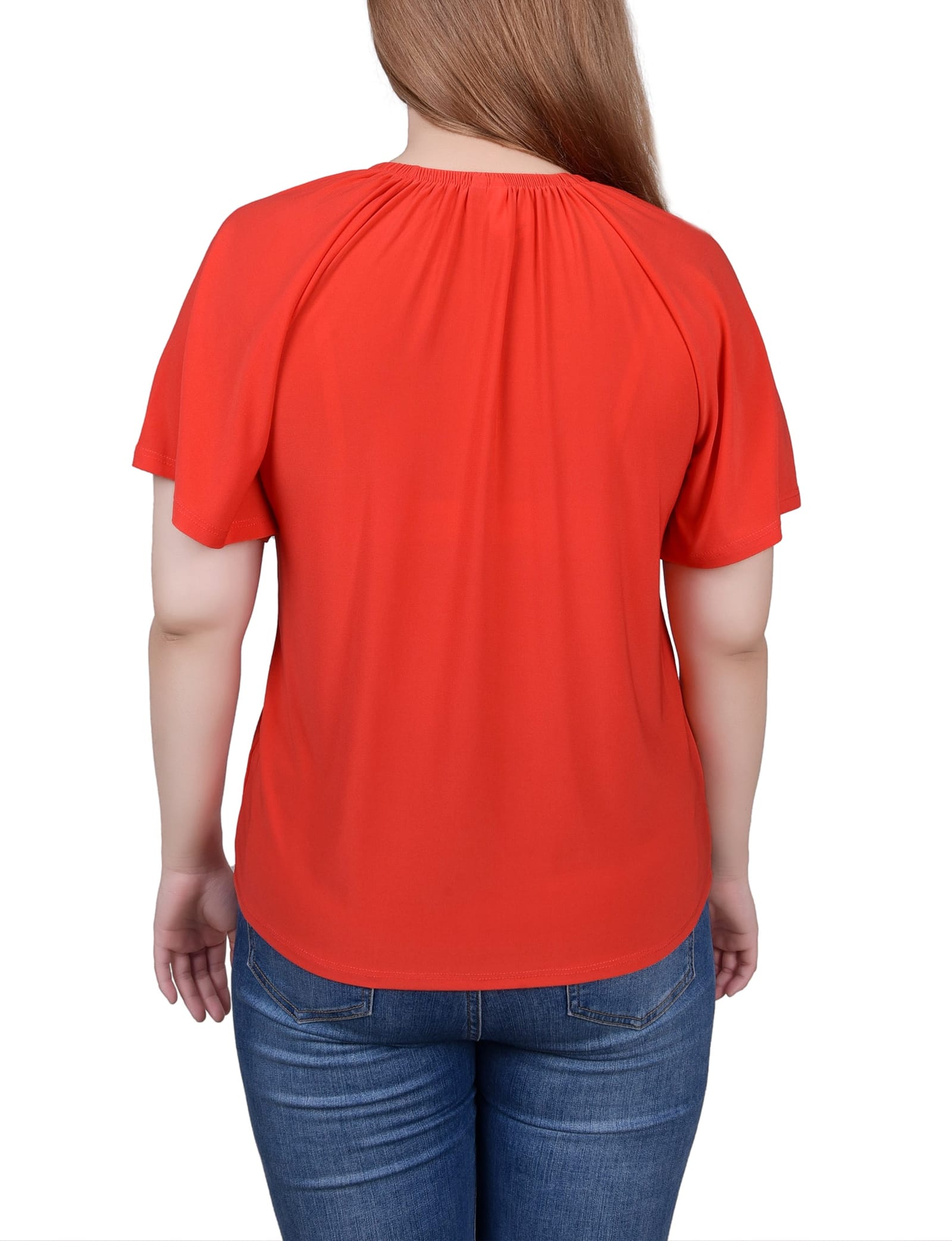 Petite Raglan Sleeve Top with Chain Details thumbnail 4