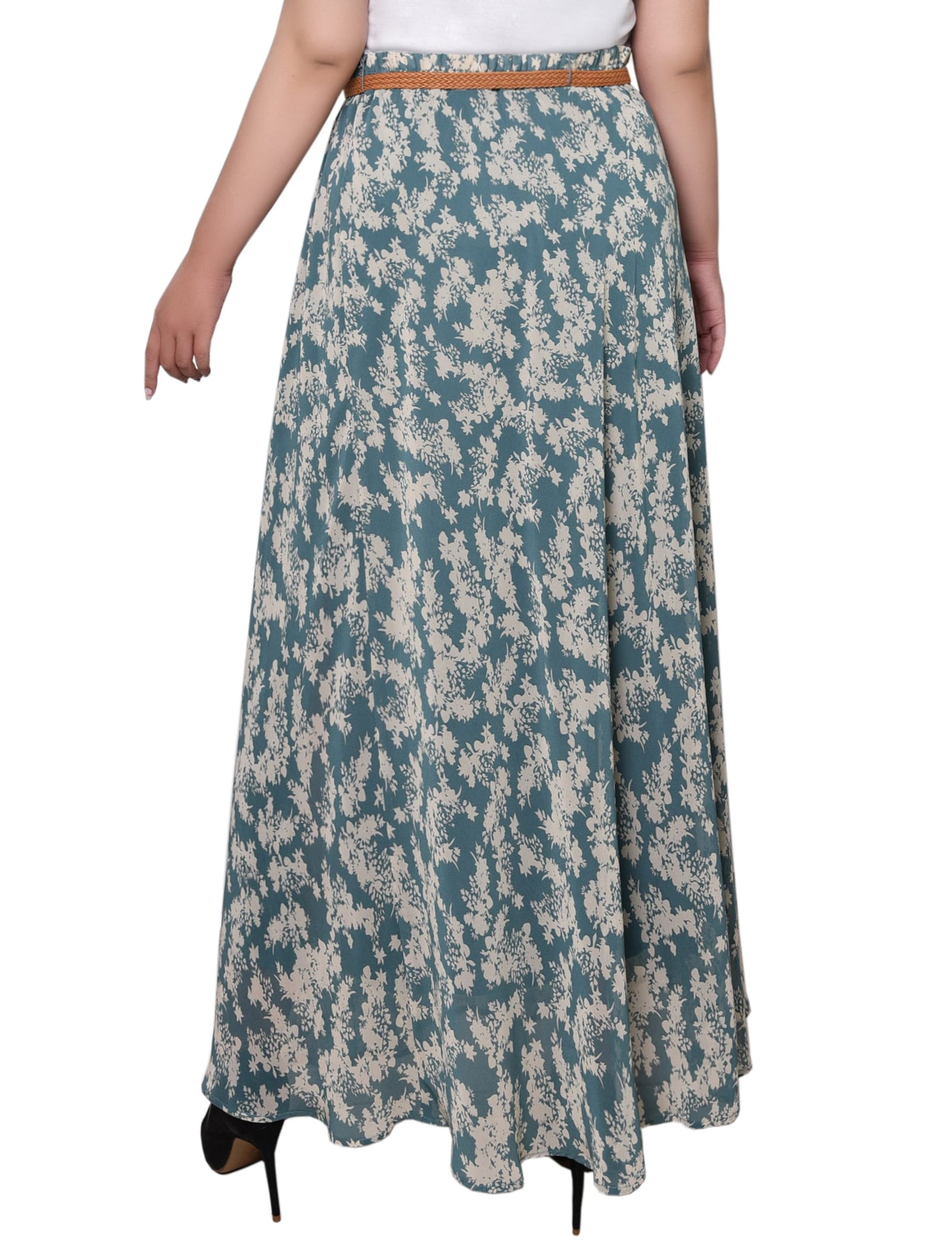 Plus Size Chiffon Maxi Skirt thumbnail 4