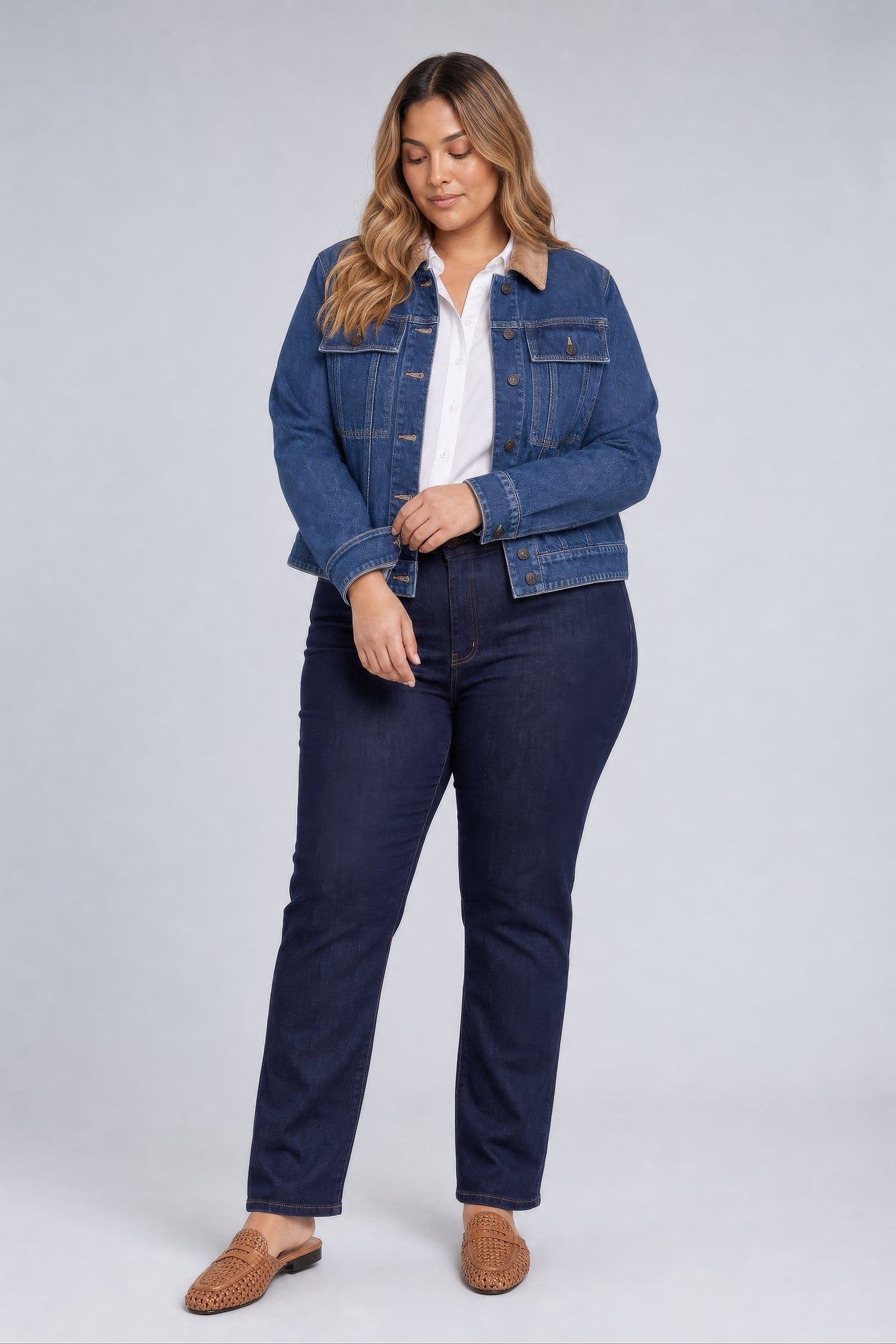 Denim Jacket in Plus Size thumbnail 5