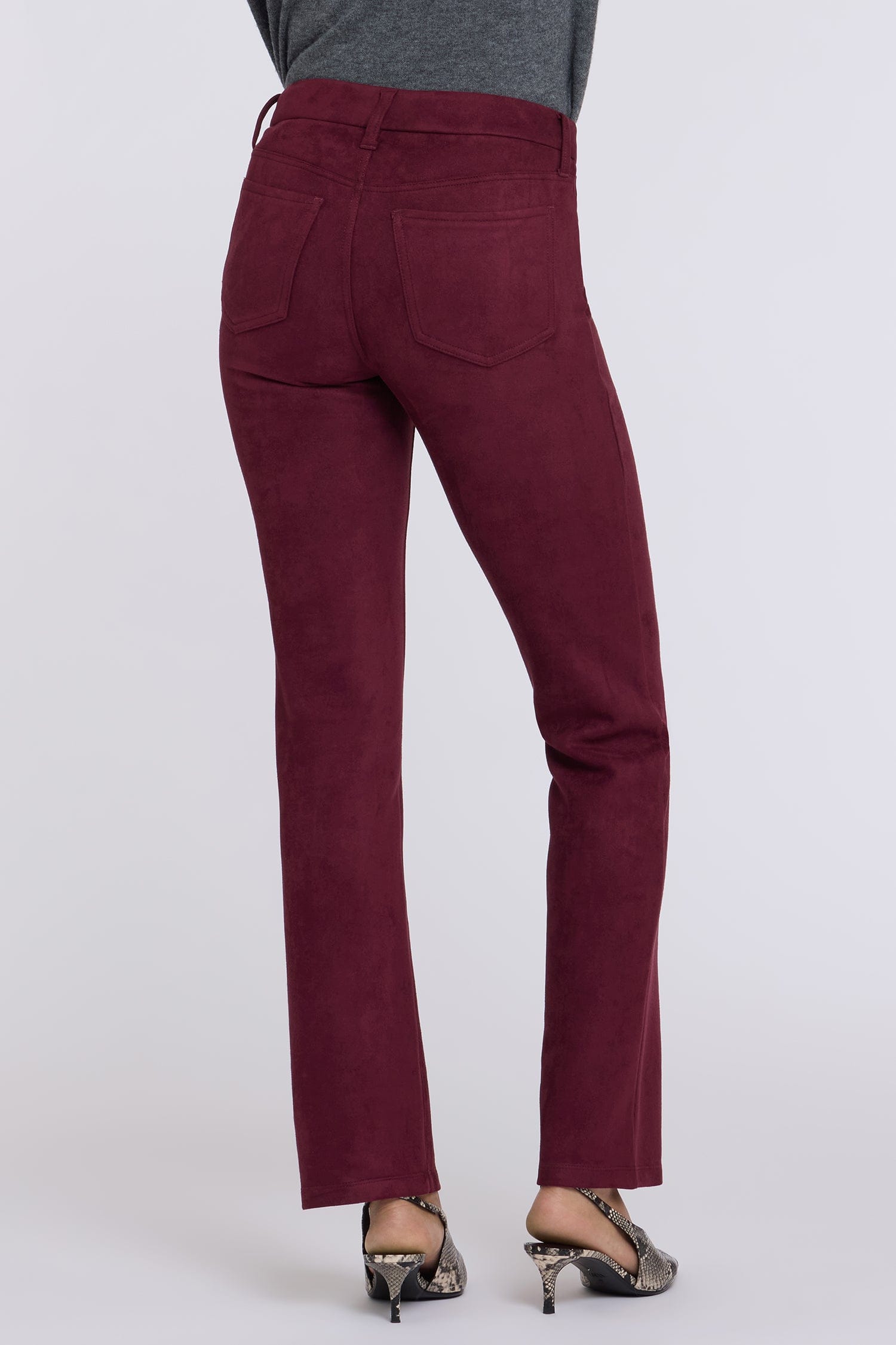 Faux Suede Marilyn Straight Pants thumbnail 2