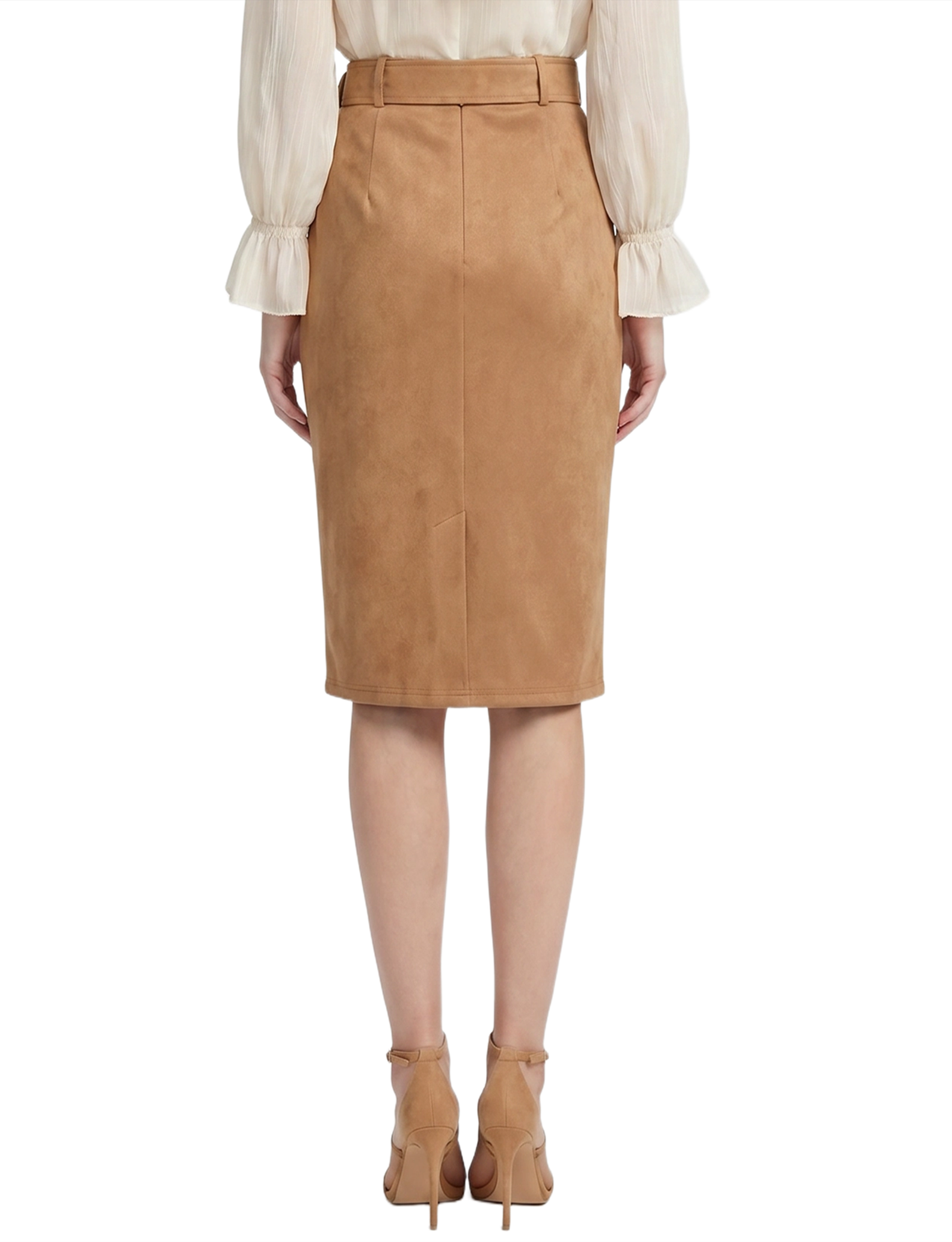 Faux Suede Pencil Skirt thumbnail 4