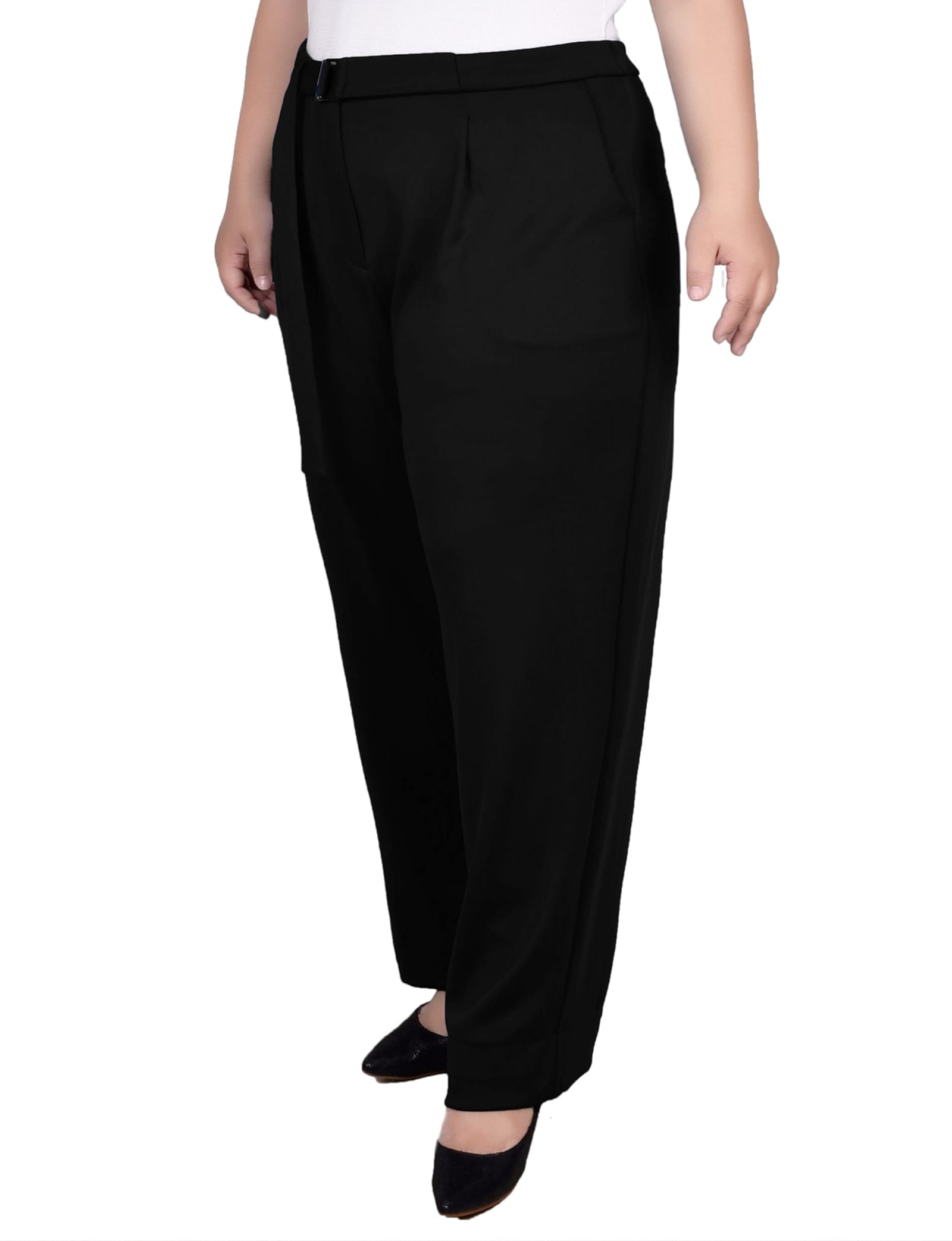 Plus Size Belted Scuba Pant thumbnail 2