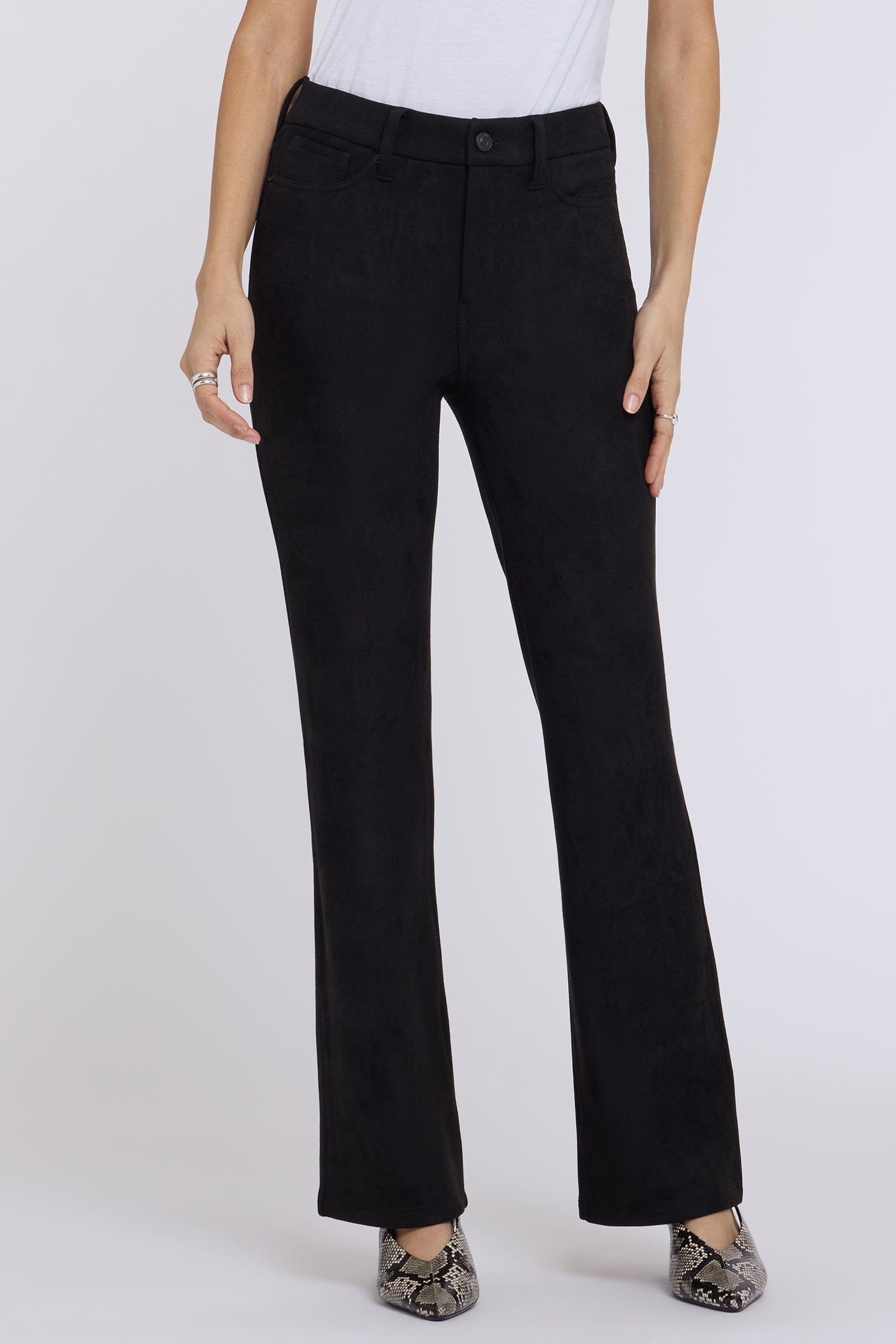 Faux Suede Brooklyn Bootcut Pants thumbnail 4