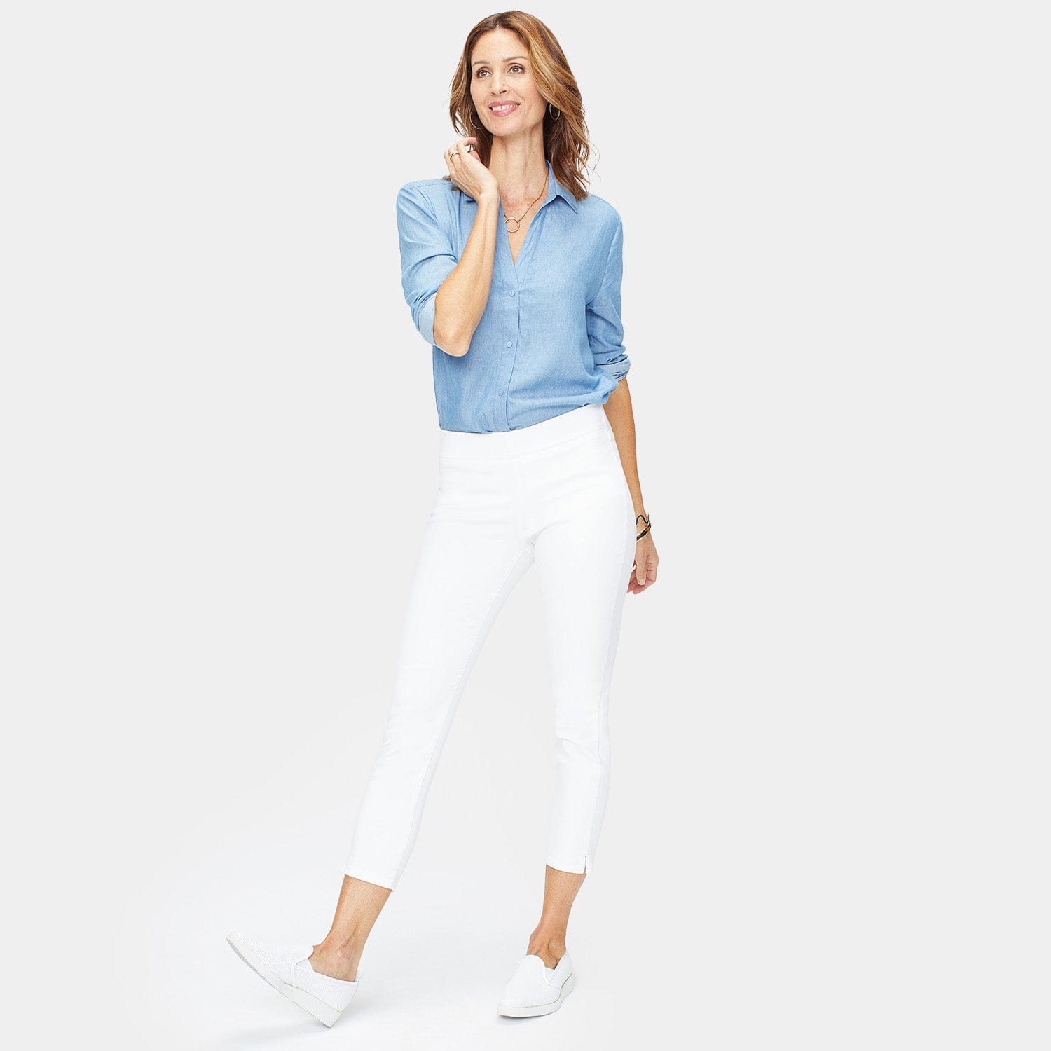 Skinny Ankle Pull-on Jeans in Petite thumbnail 8