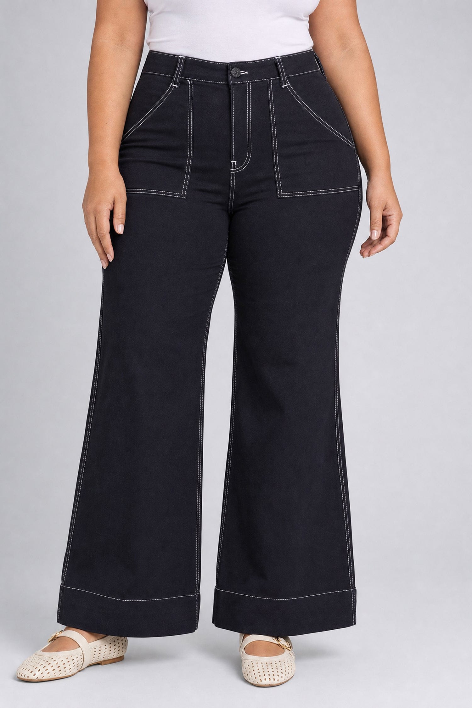 Mia Palazzo Jeans in Plus Size thumbnail 4