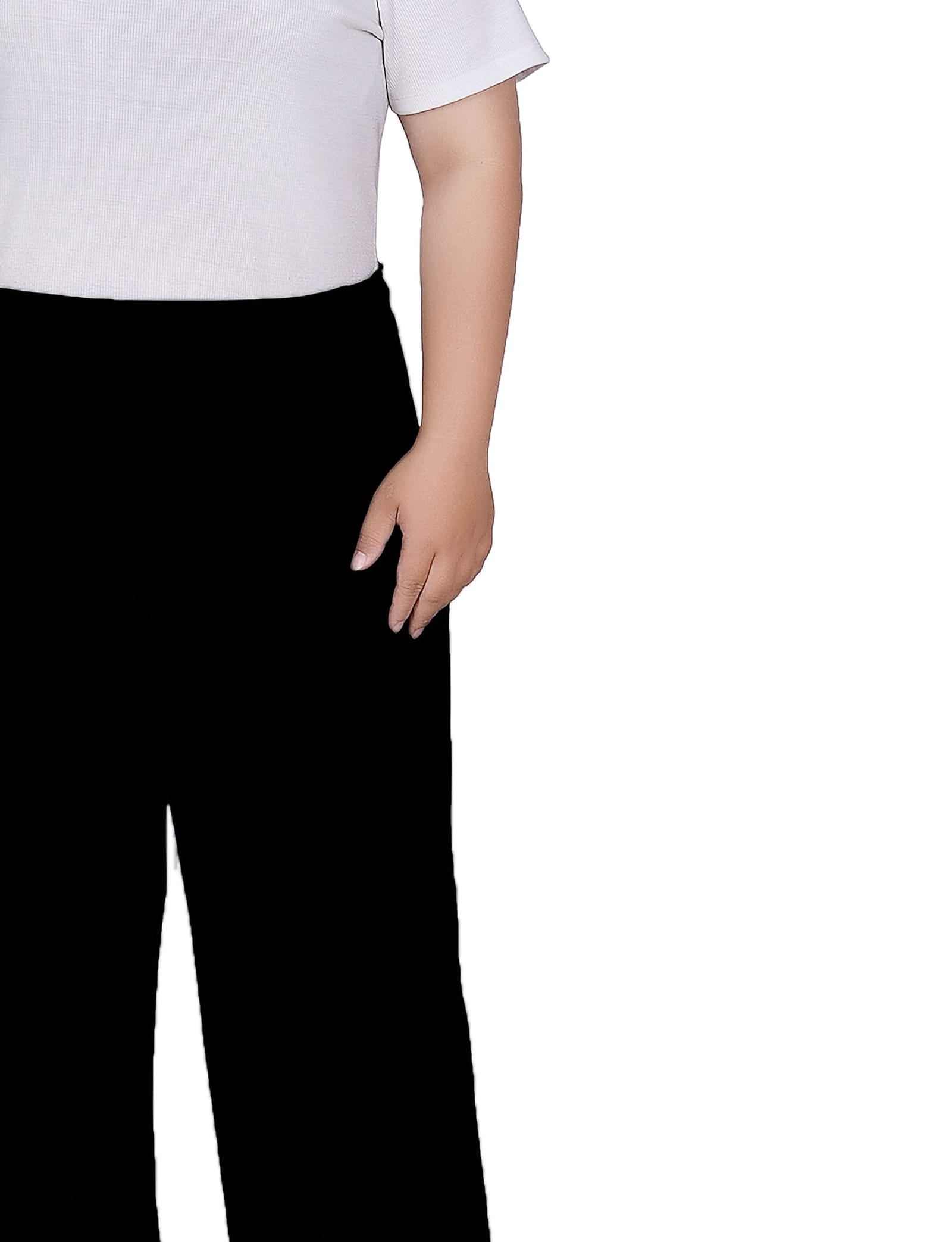 Plus Size Wide Waistband Palazzo Pants thumbnail 2