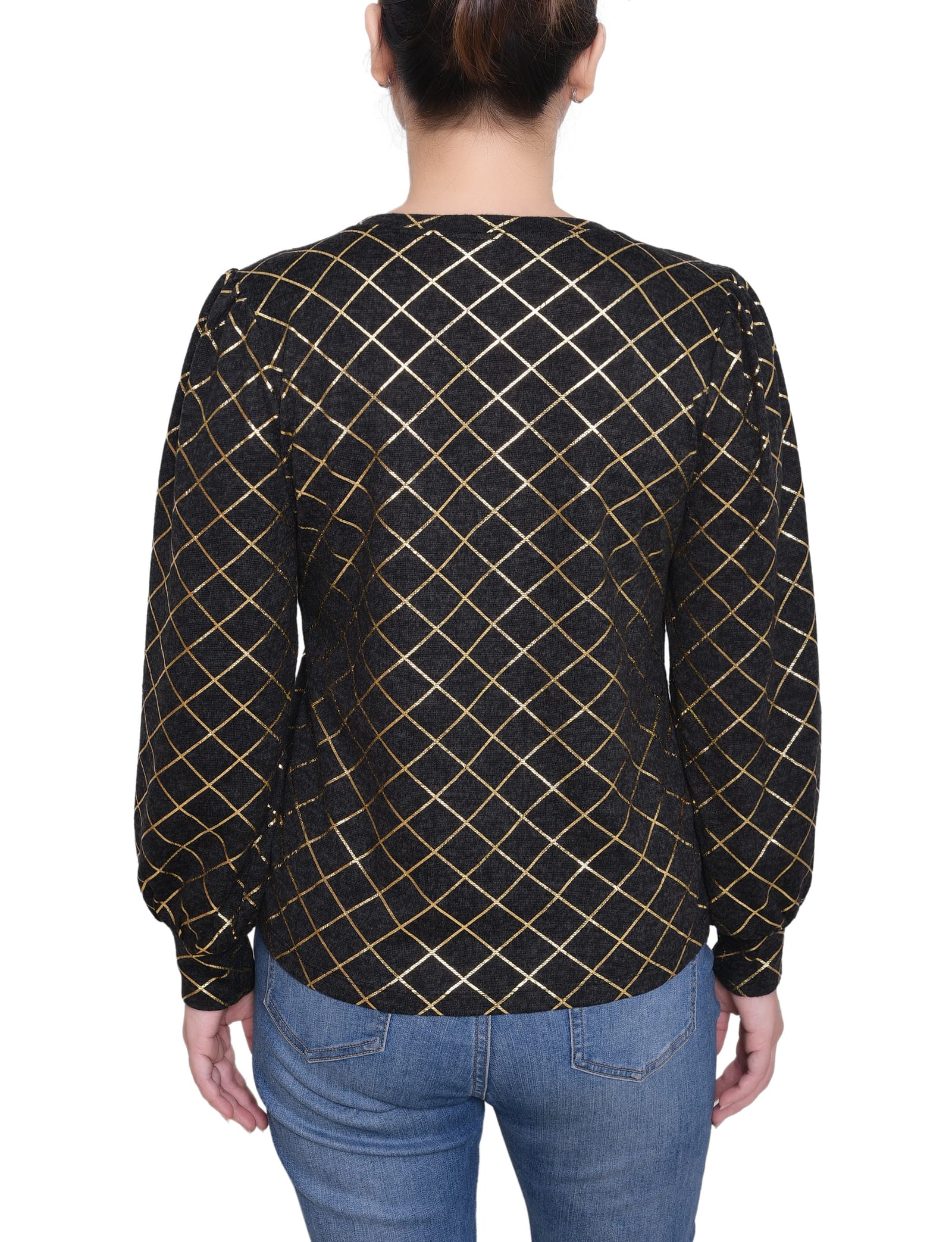 Petite Bishop Sleeve Pullover Top thumbnail 2