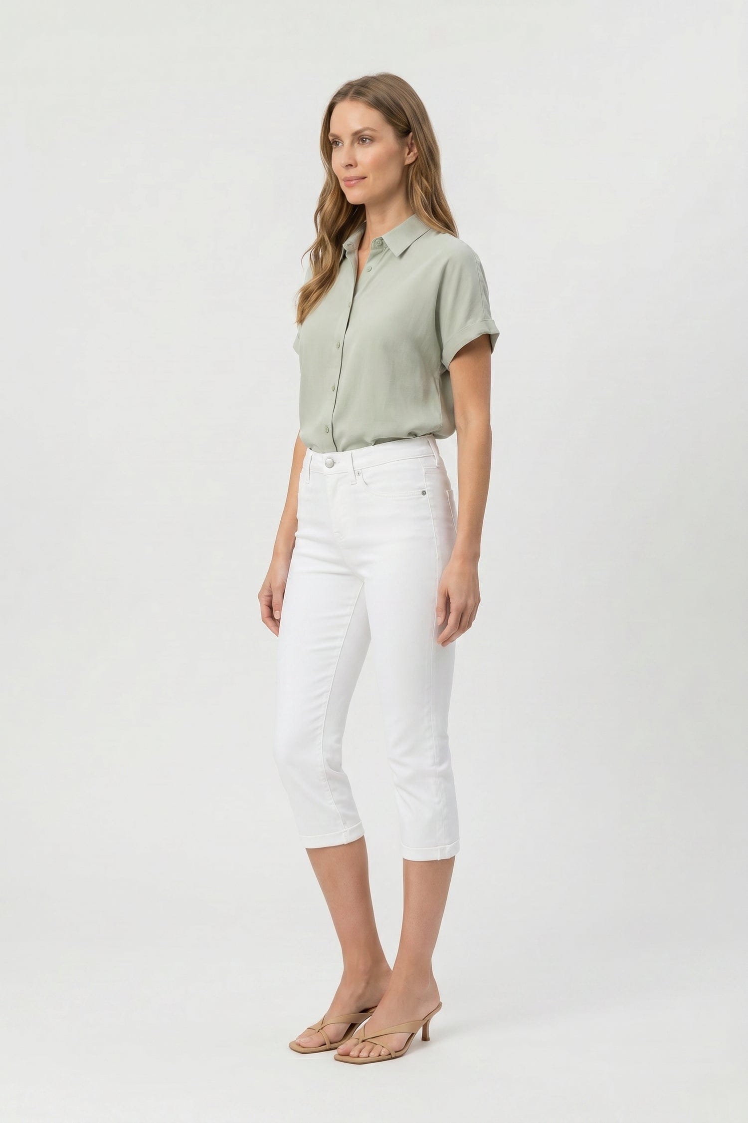 Chloe Skinny Capri Jeans in Petite thumbnail 2