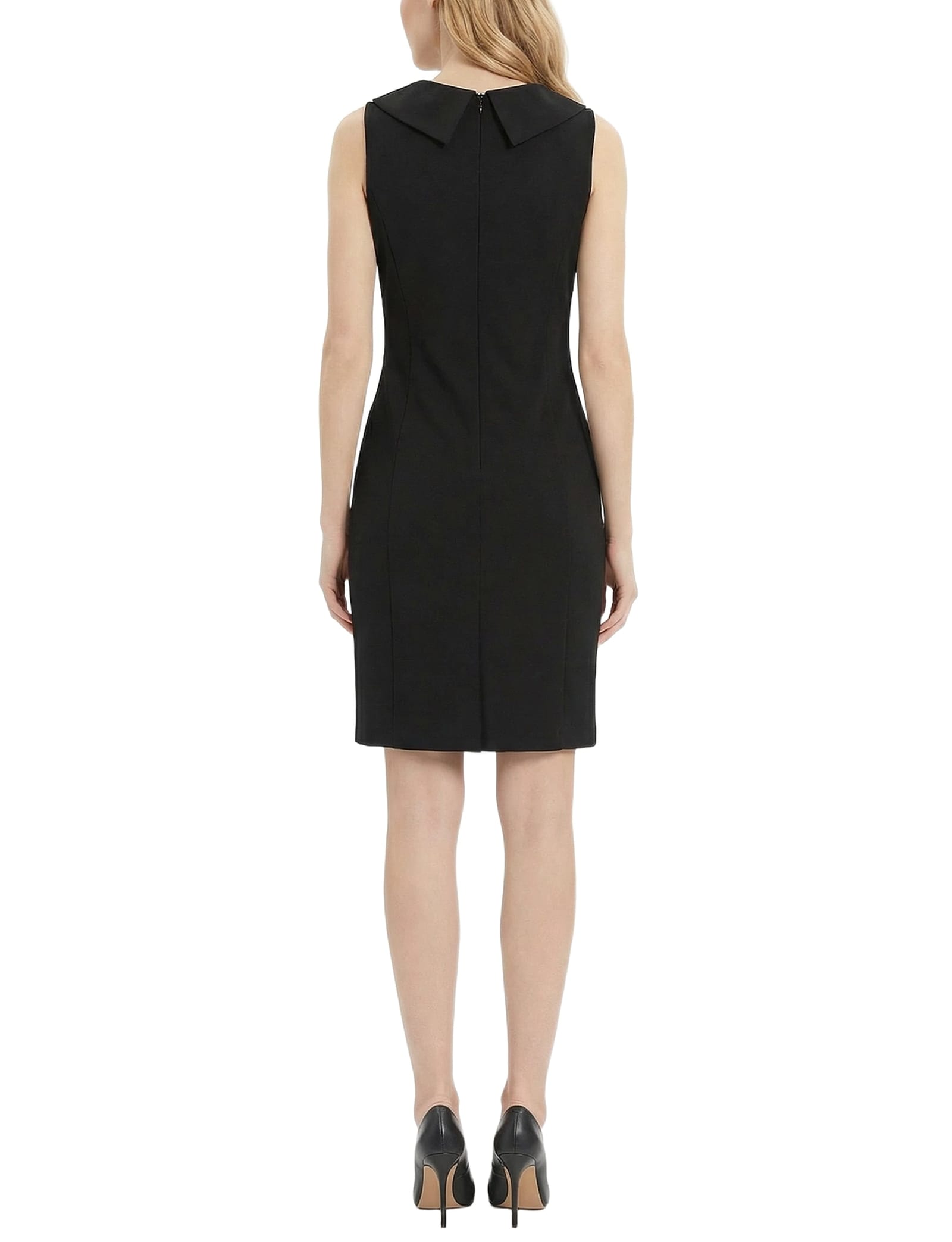 Petite Sleeveless Shawl Collar Dress thumbnail 4