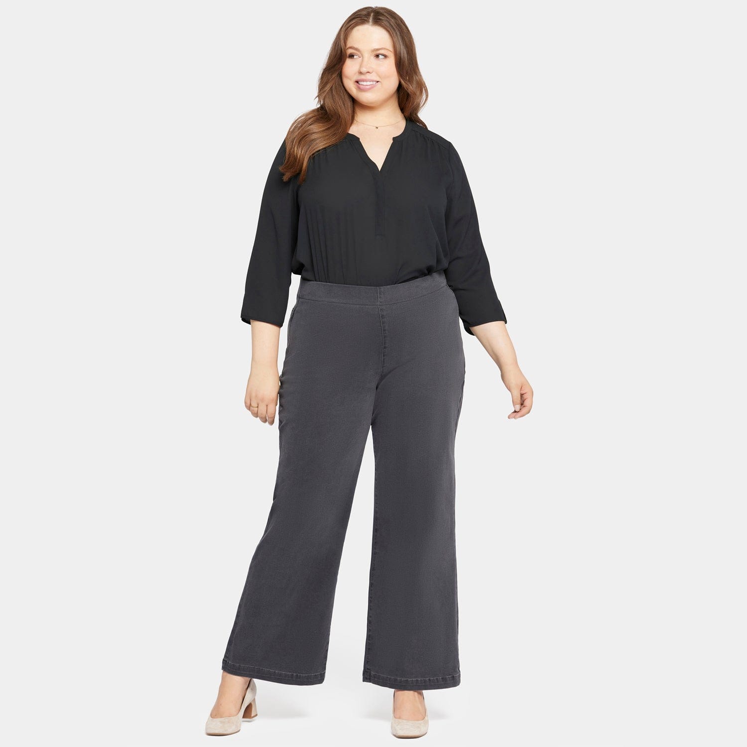 Pull-on Teresa Wide Leg Jeans in Plus Size thumbnail 7