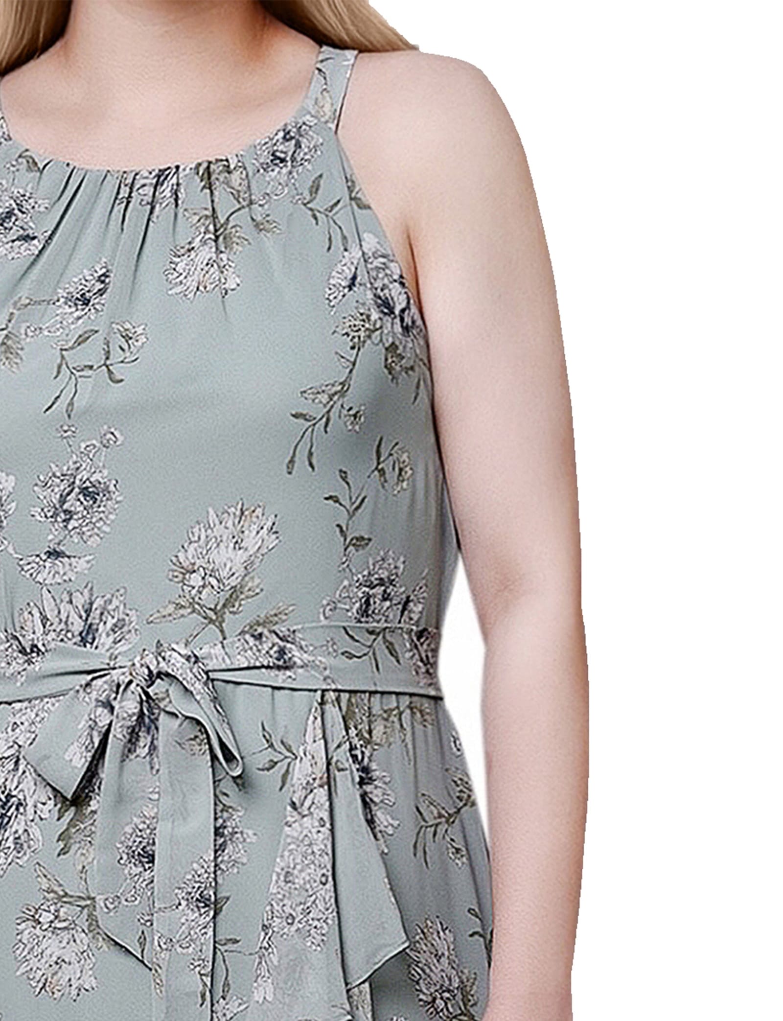 Petite Halter Front Chiffon Maxi Dress thumbnail 3
